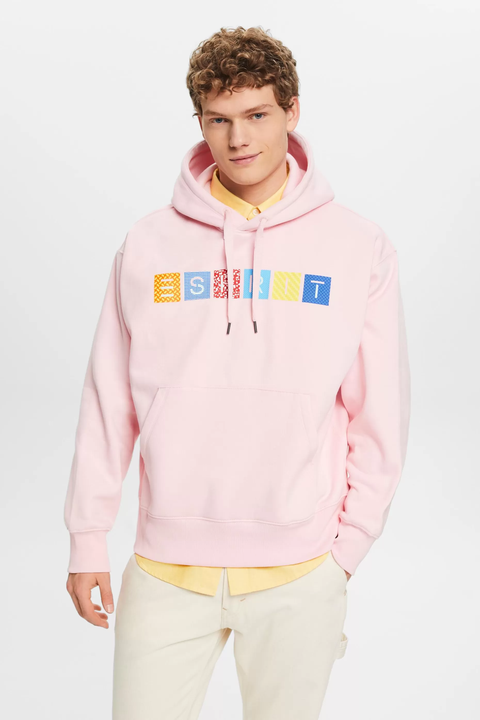 ESPRIT Logo Hooded Fleece Sweatshirt at our Online Shop *Men Sweatshirts + Hoodies