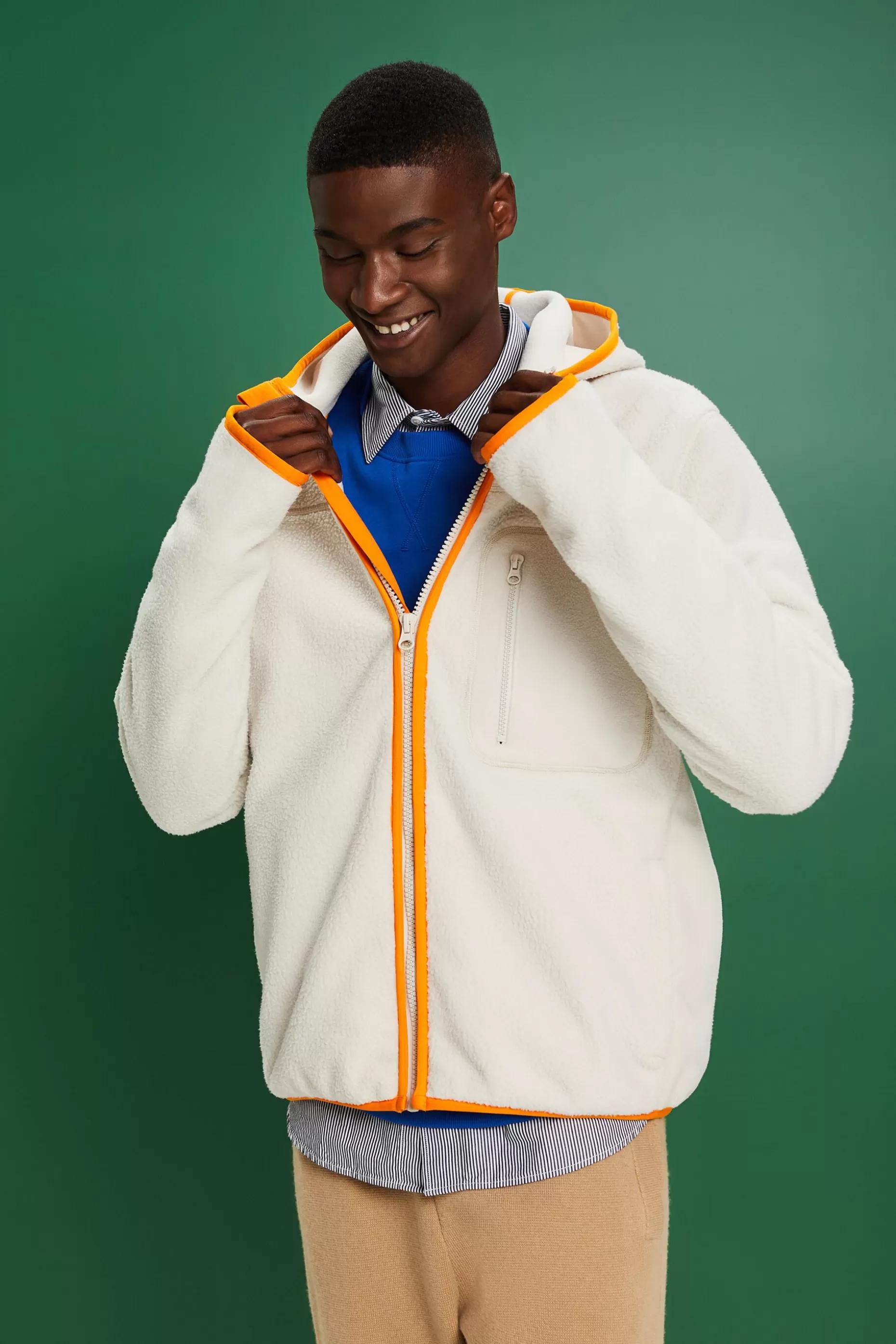 ESPRIT Logo Hooded Sweatshirt at our Online Shop *Men Sweatshirts + Hoodies