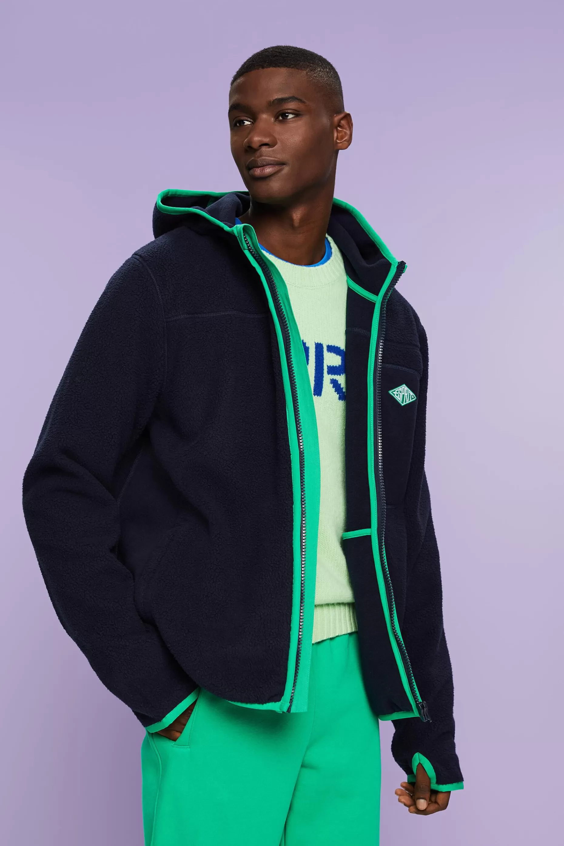 ESPRIT Logo Hooded Sweatshirt at our Online Shop *Men Sweatshirts + Hoodies