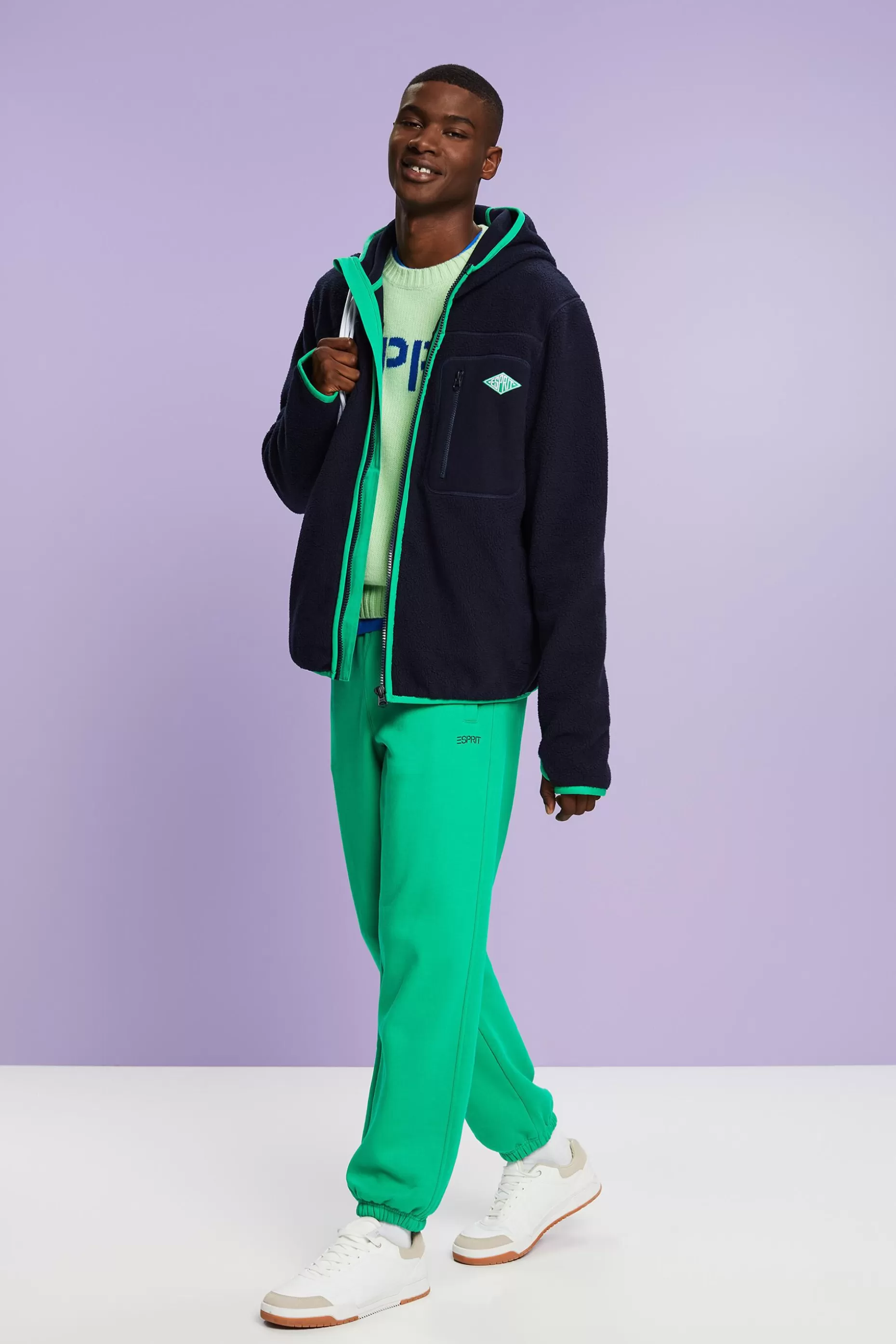 ESPRIT Logo Hooded Sweatshirt at our Online Shop *Men Sweatshirts + Hoodies