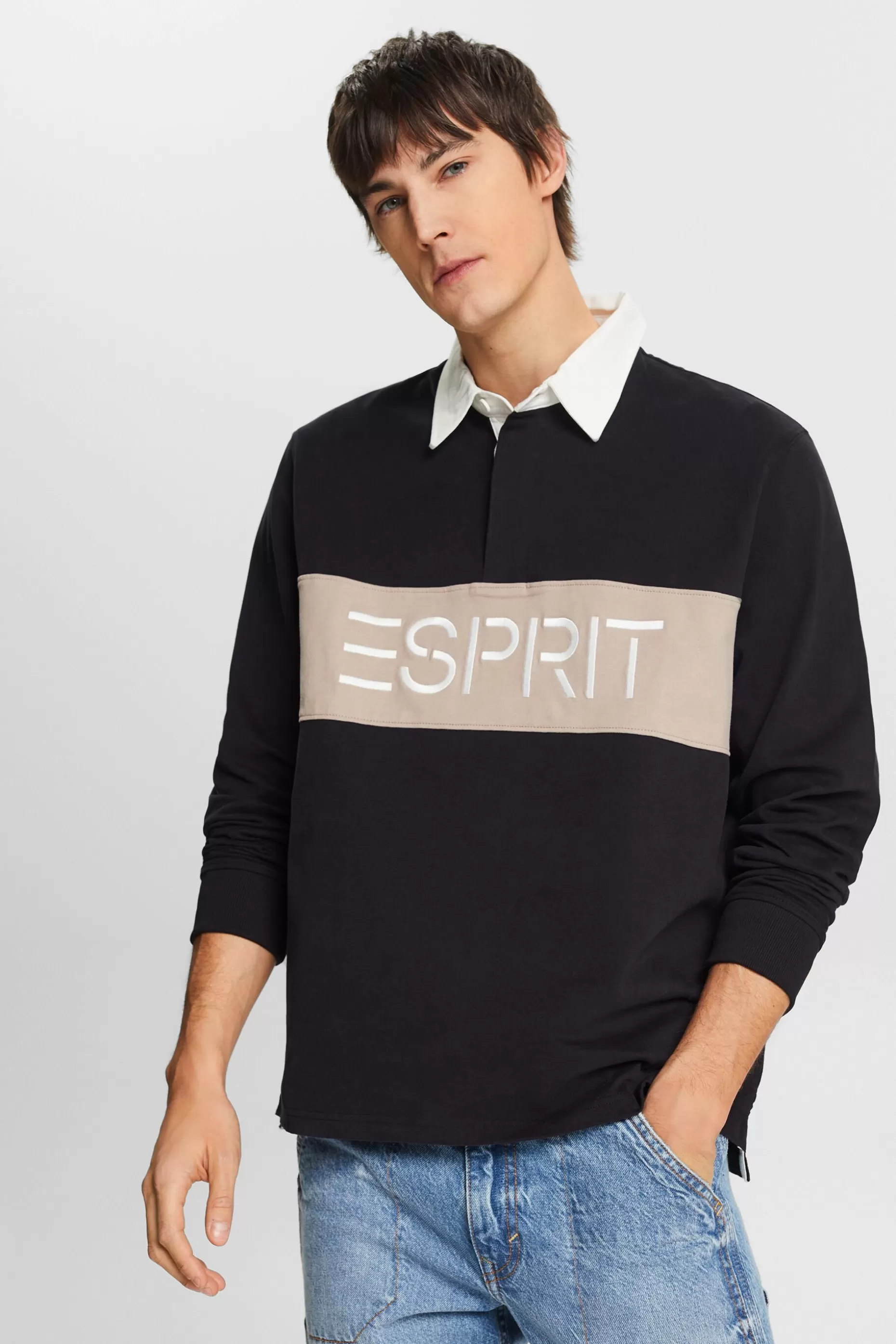 ESPRIT Logo Jersey Rugby Shirt at our Online Shop *Men Premium Picks