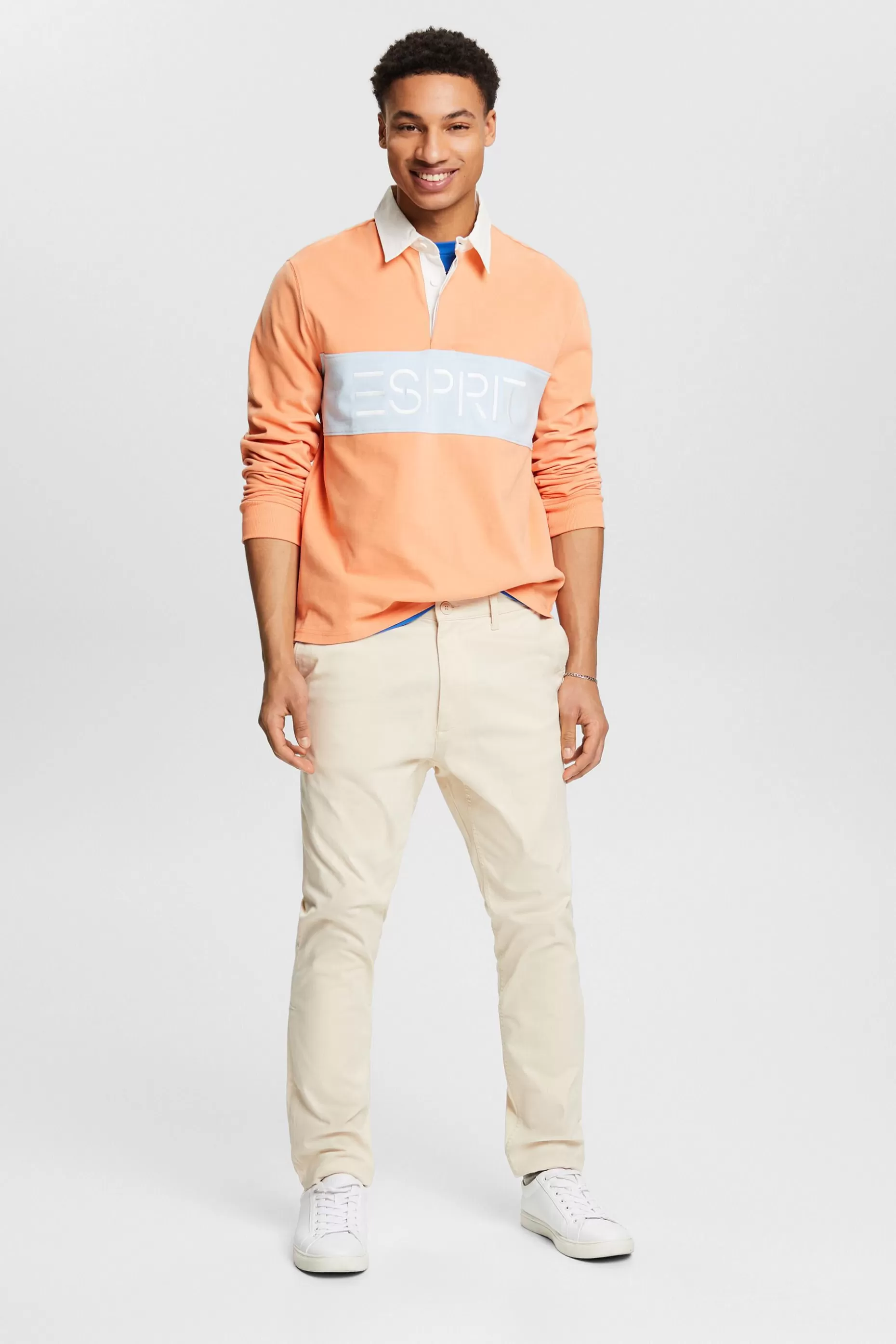 ESPRIT Logo Jersey Rugby Shirt at our Online Shop *Men The Spring Edit