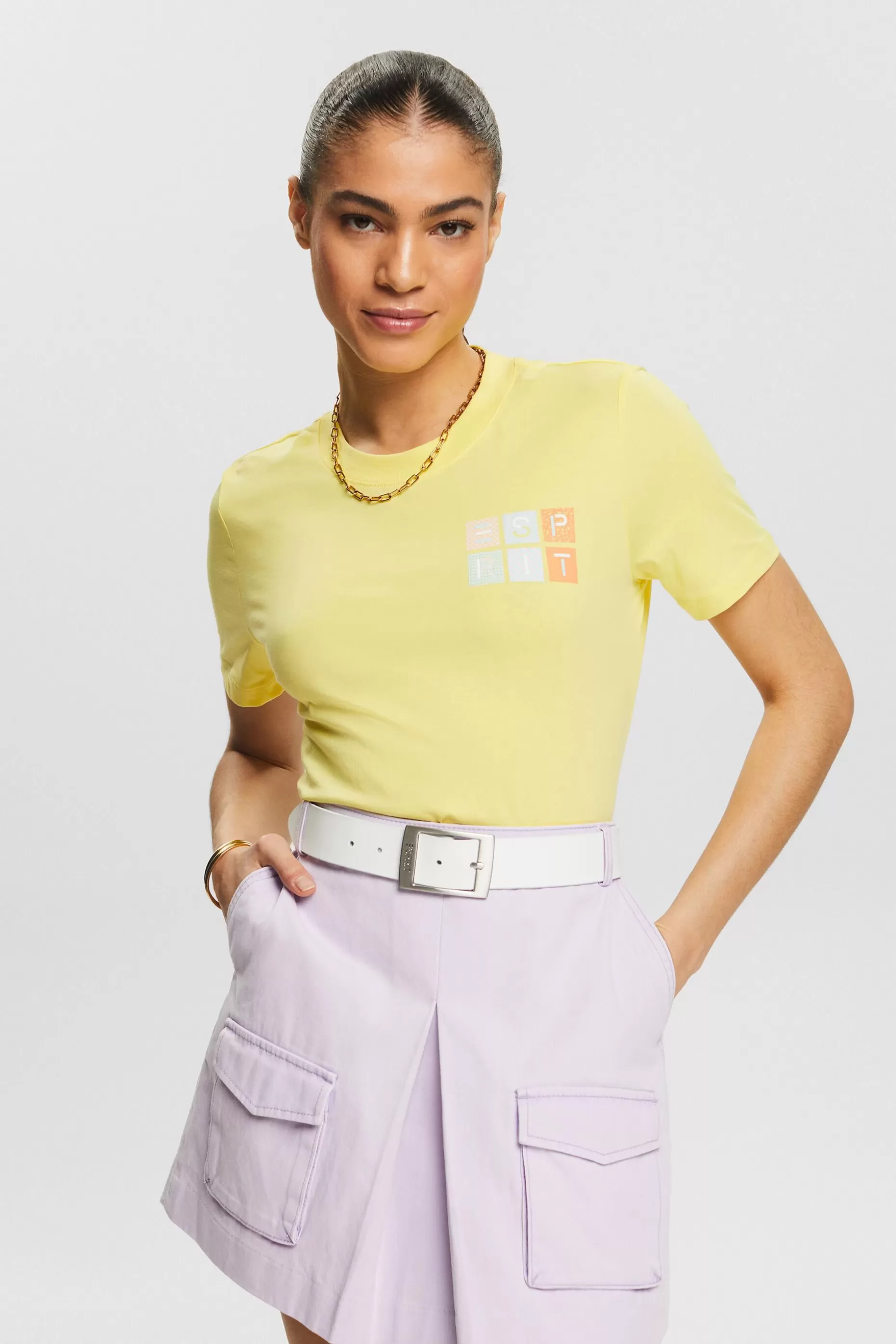 ESPRIT Logo Jersey T-Shirt at our Online Shop *Women T-Shirts + Tops