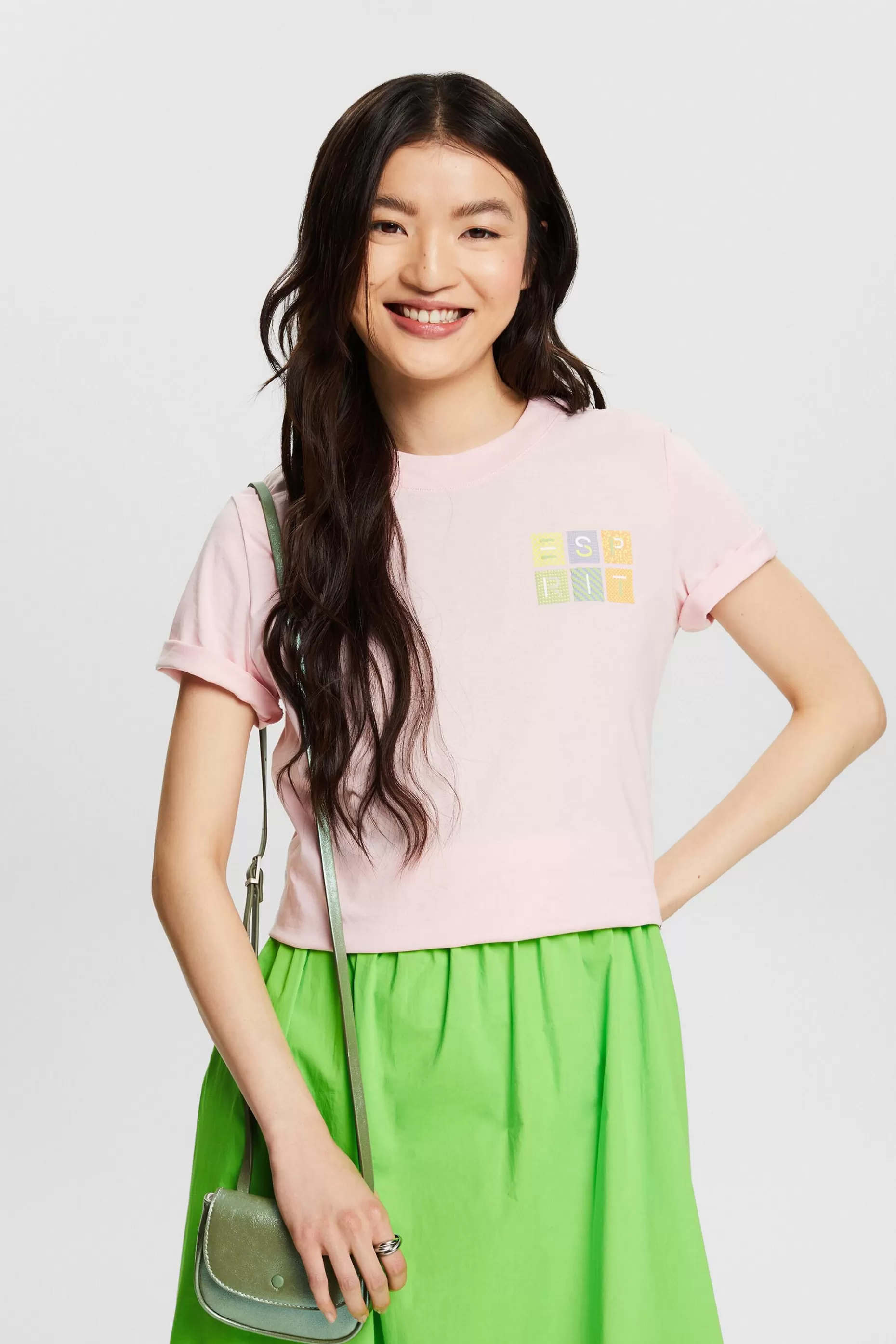 ESPRIT Logo Jersey T-Shirt at our Online Shop *Women T-Shirts + Tops