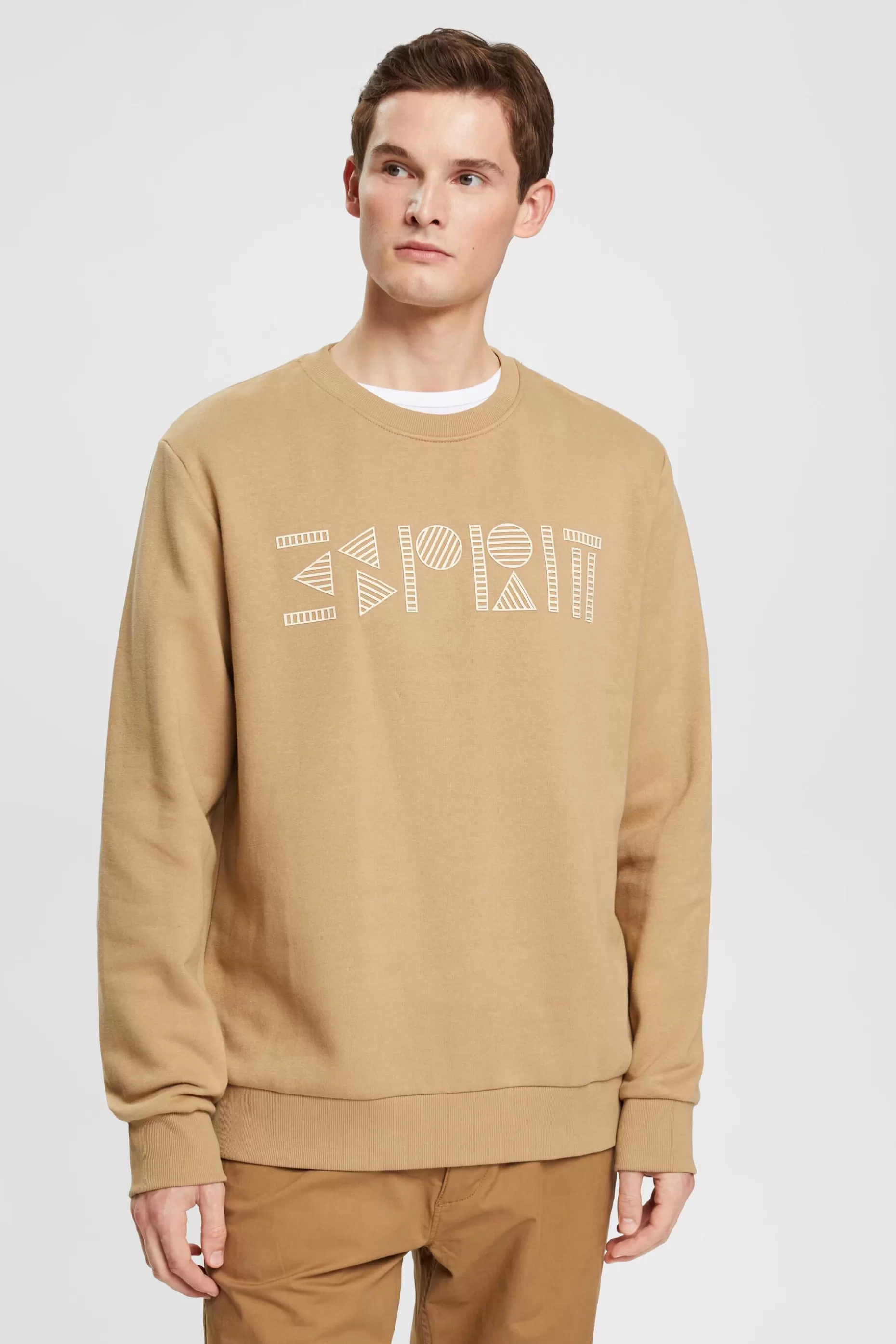 ESPRIT Logo Print Crewneck Sweatshirt at our Online Shop *Men Tops