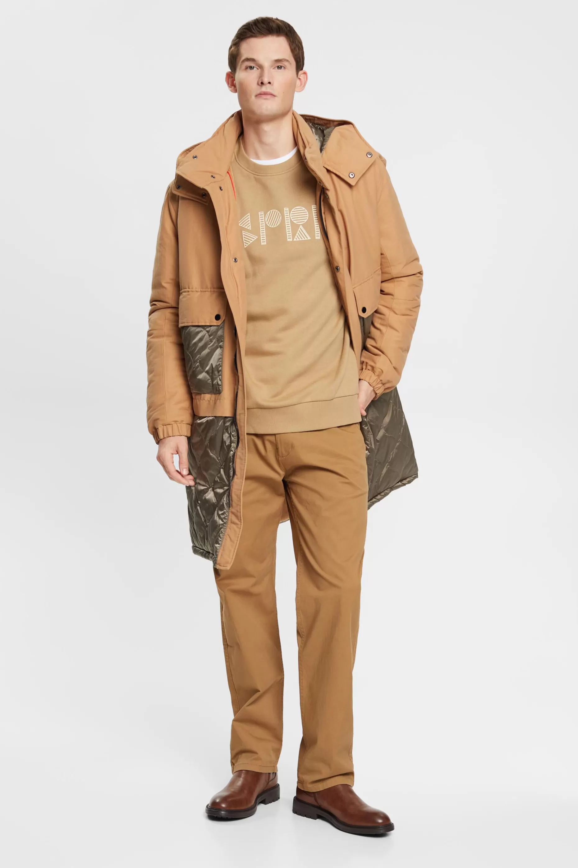 ESPRIT Logo Print Crewneck Sweatshirt at our Online Shop *Men Tops