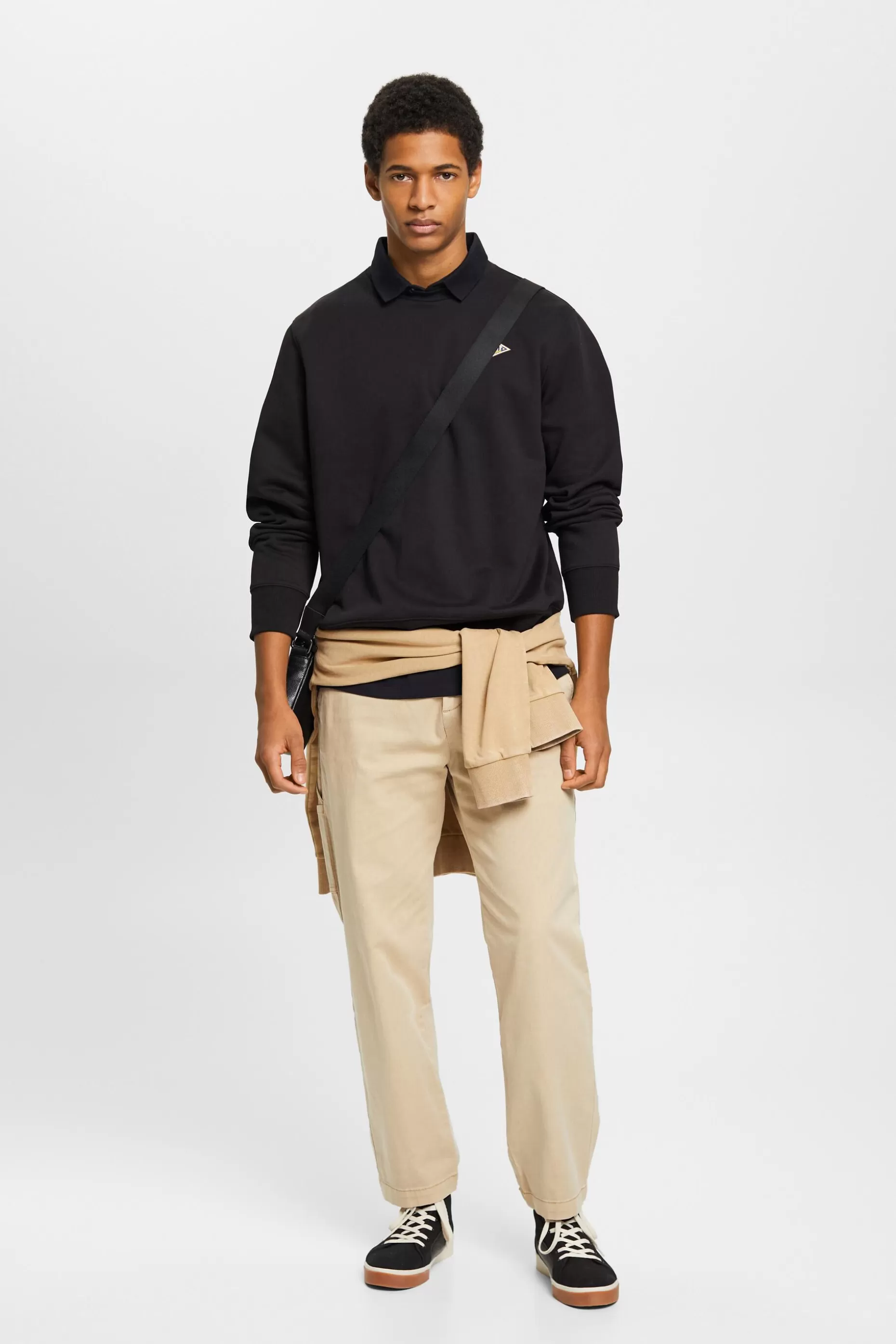 ESPRIT Logo Print Crewneck Sweatshirt at our Online Shop *Men Tops