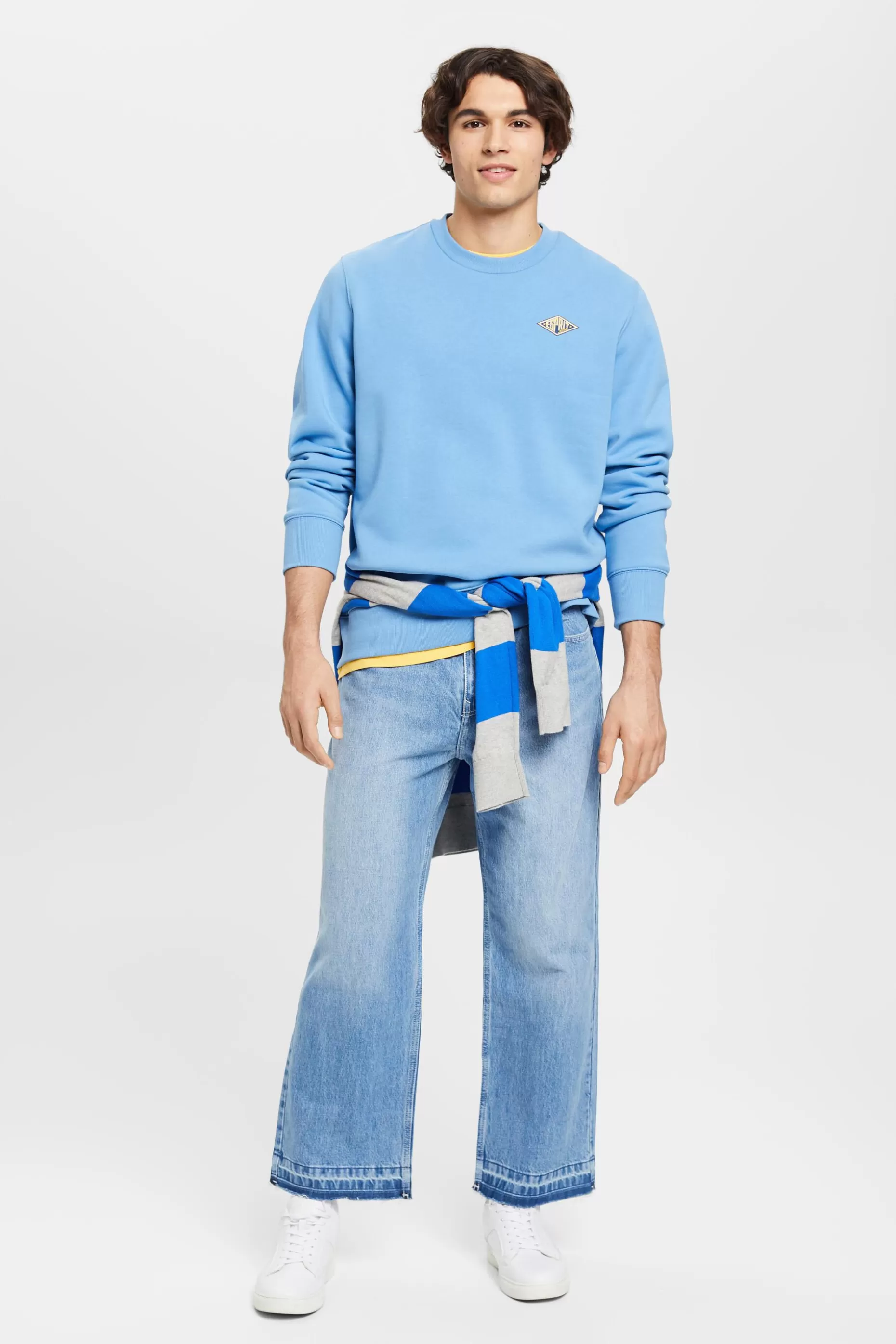 ESPRIT Logo Print Crewneck Sweatshirt at our Online Shop *Men Sweatshirts + Hoodies