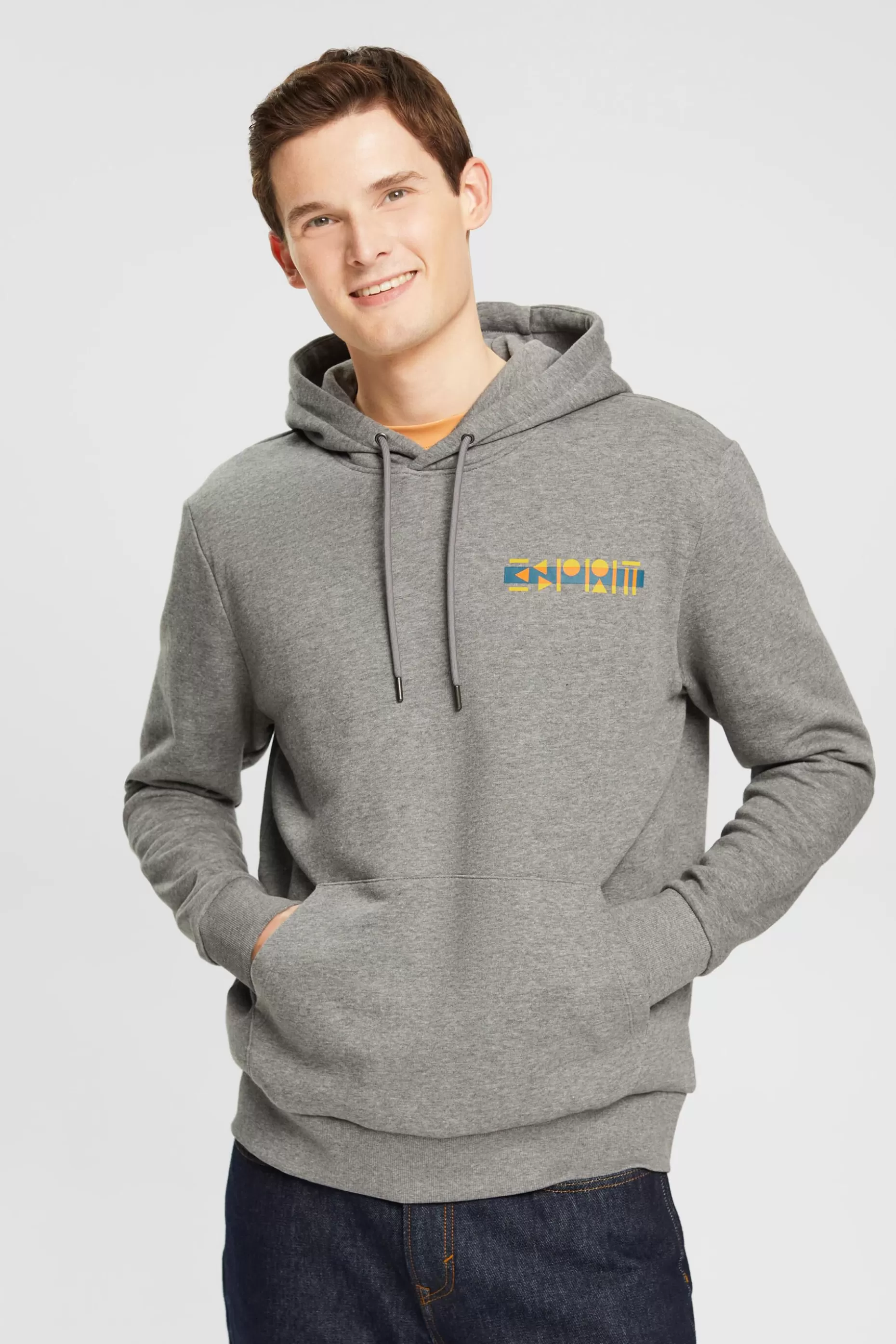 ESPRIT Logo Print Hoodie at our Online Shop *Men Tops