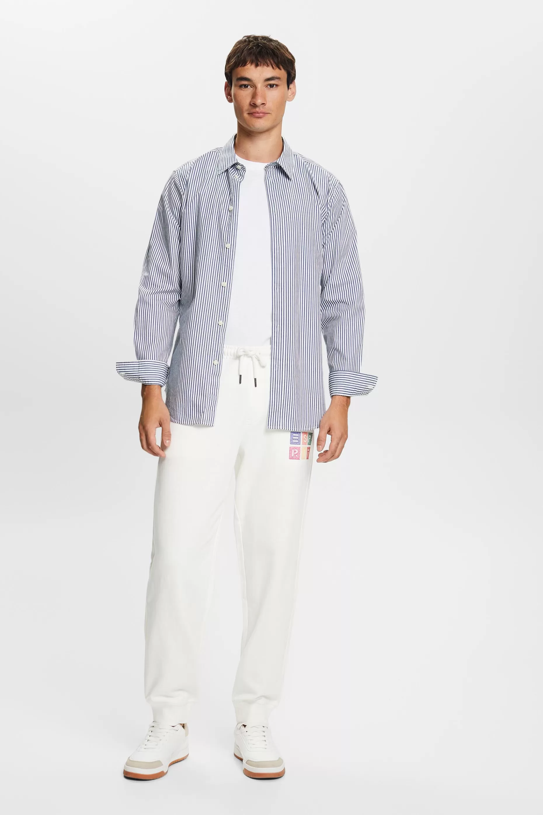 ESPRIT Logo Print Organic Cotton Sweatpants at our Online Shop *Men Pants + Joggers