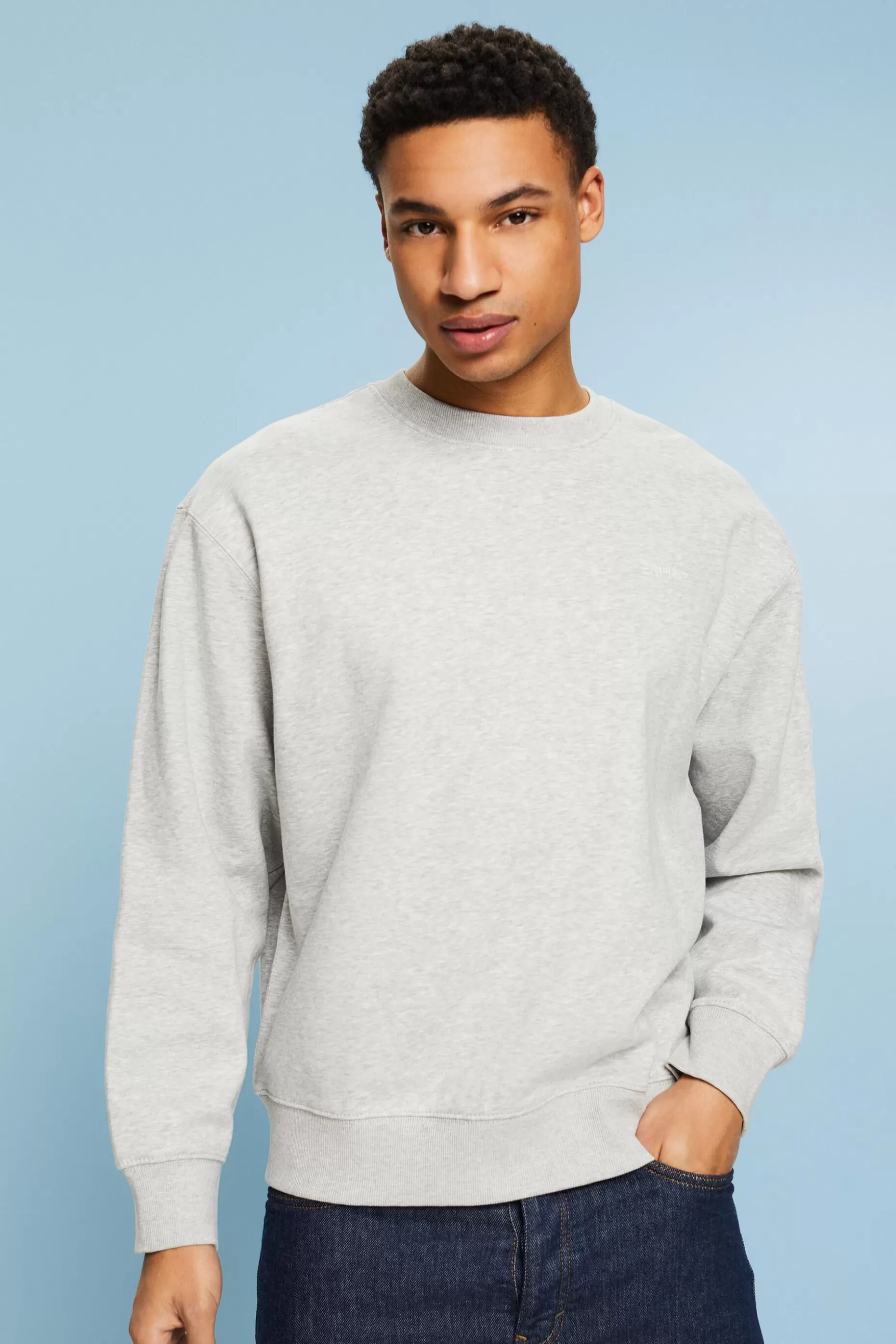 ESPRIT Logo Print Sweatshirt at our Online Shop *Men Sweatshirts + Hoodies