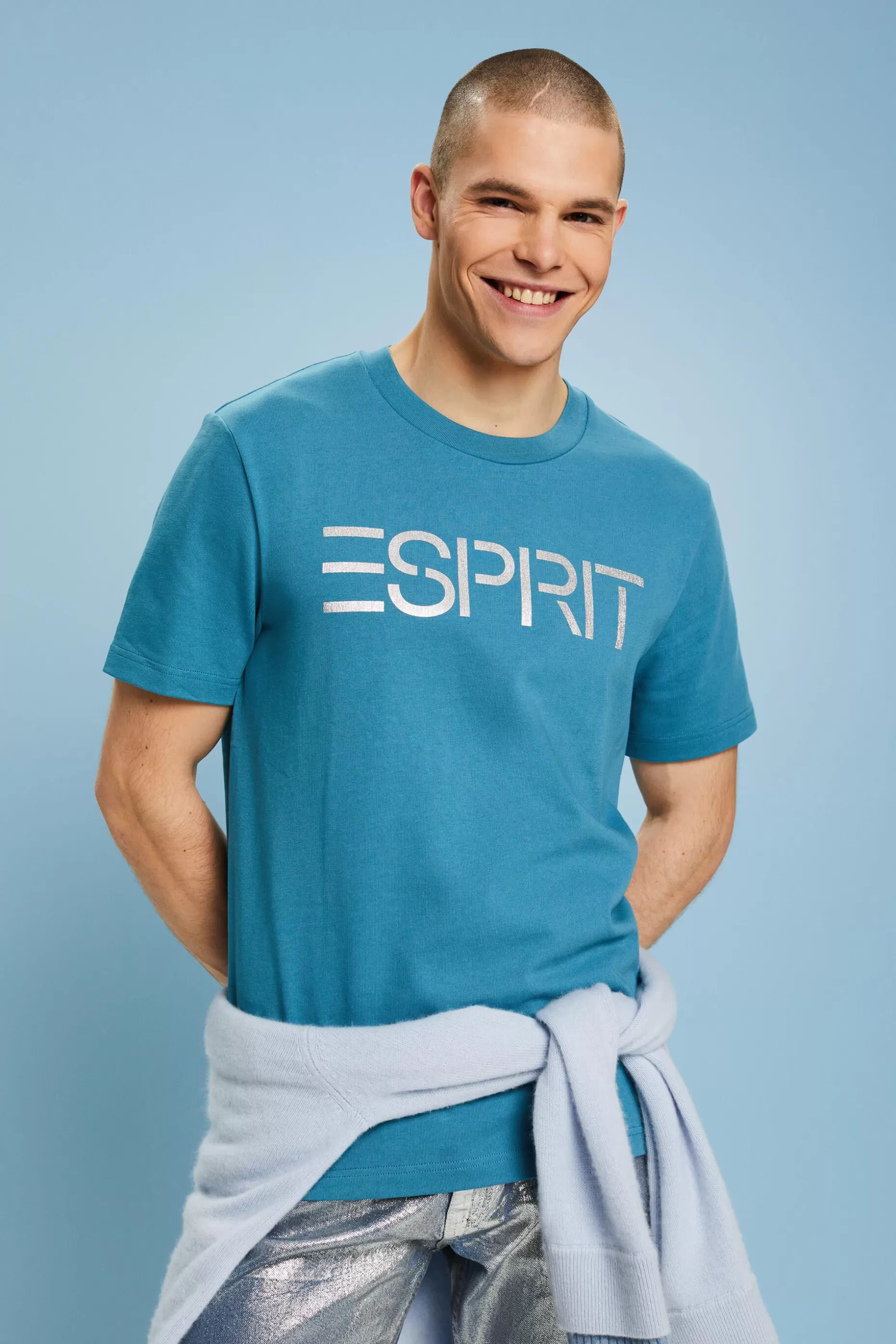 ESPRIT Logo Print T-Shirt at our Online Shop *Men T-Shirts + Polos