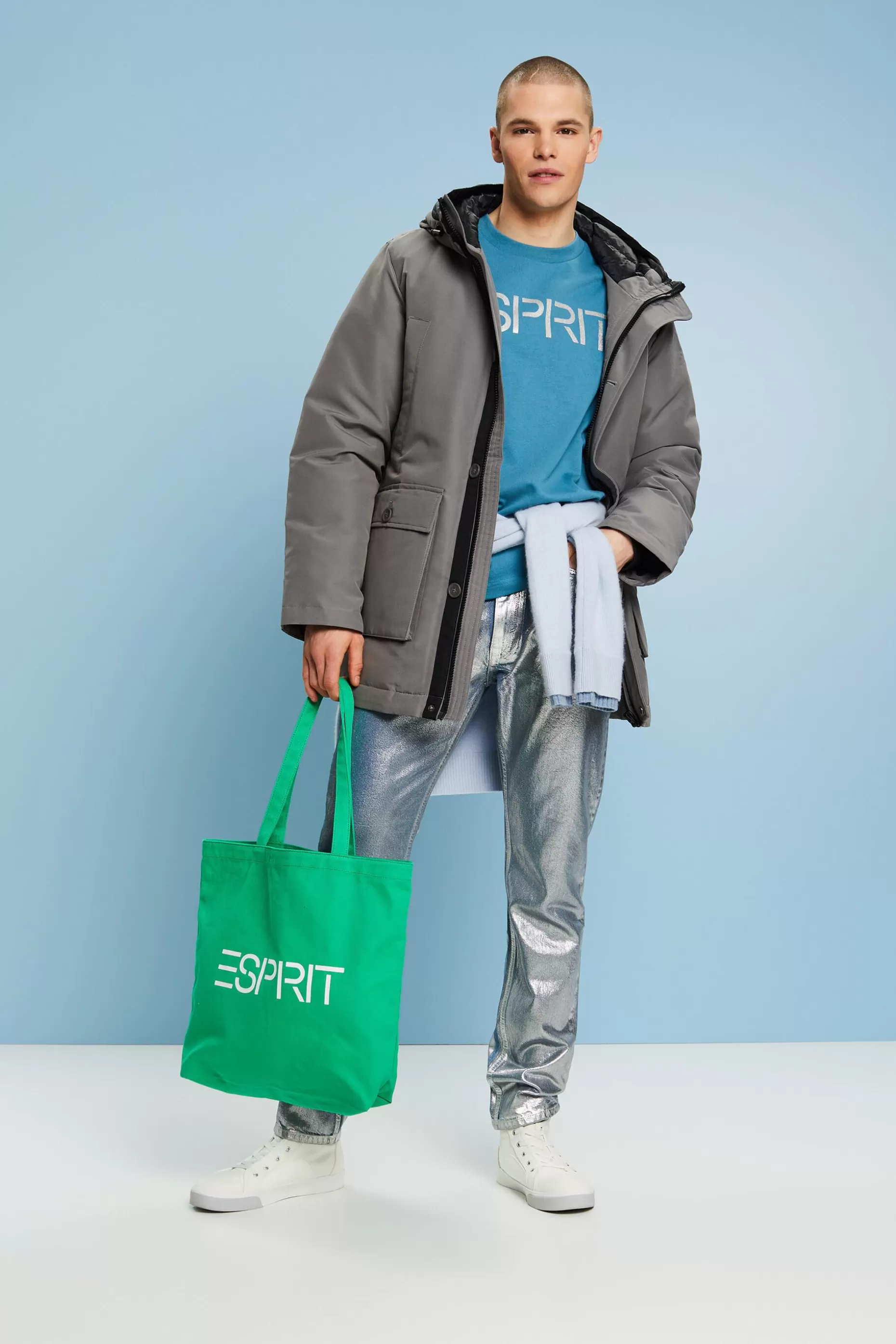 ESPRIT Logo Print T-Shirt at our Online Shop *Men T-Shirts + Polos