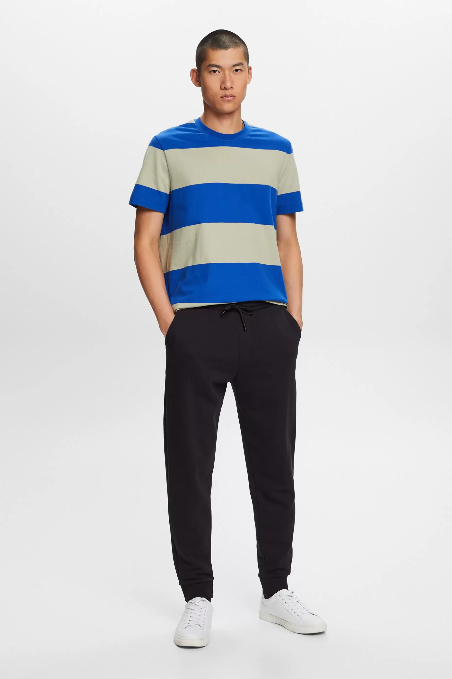 ESPRIT Logo Striped T-Shirt at our Online Shop *Men Tops