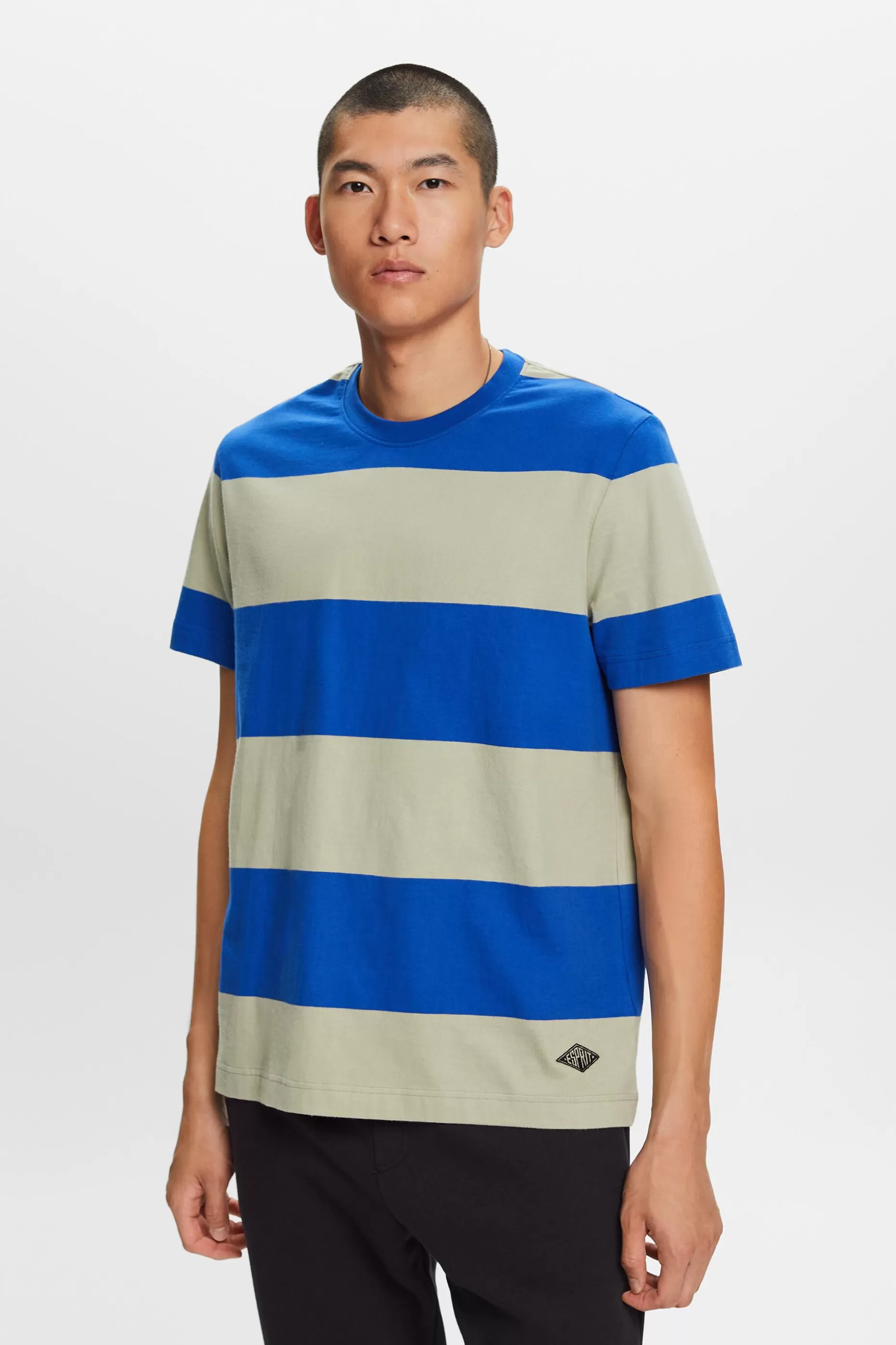 ESPRIT Logo Striped T-Shirt at our Online Shop *Men Tops