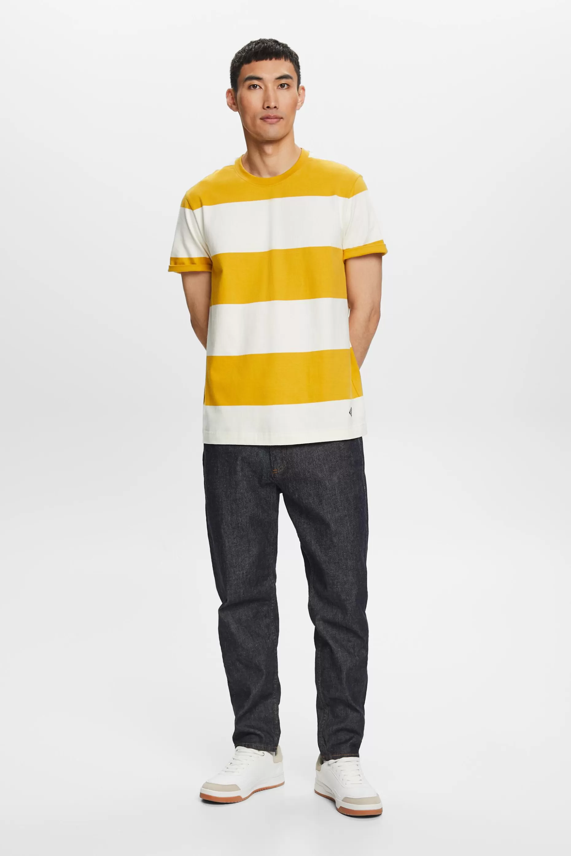 ESPRIT Logo Striped T-Shirt at our Online Shop *Men T-Shirts + Polos