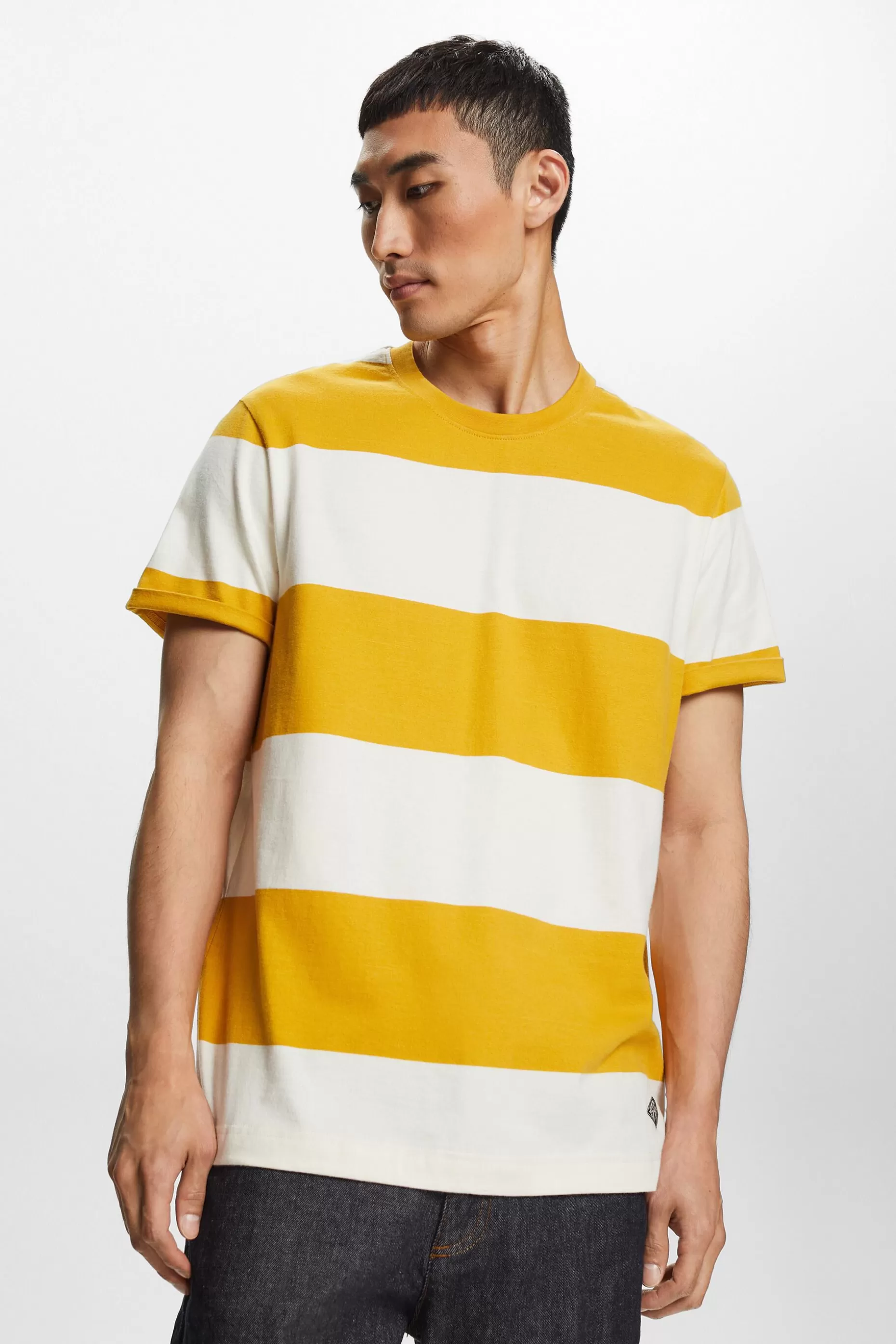 ESPRIT Logo Striped T-Shirt at our Online Shop *Men T-Shirts + Polos