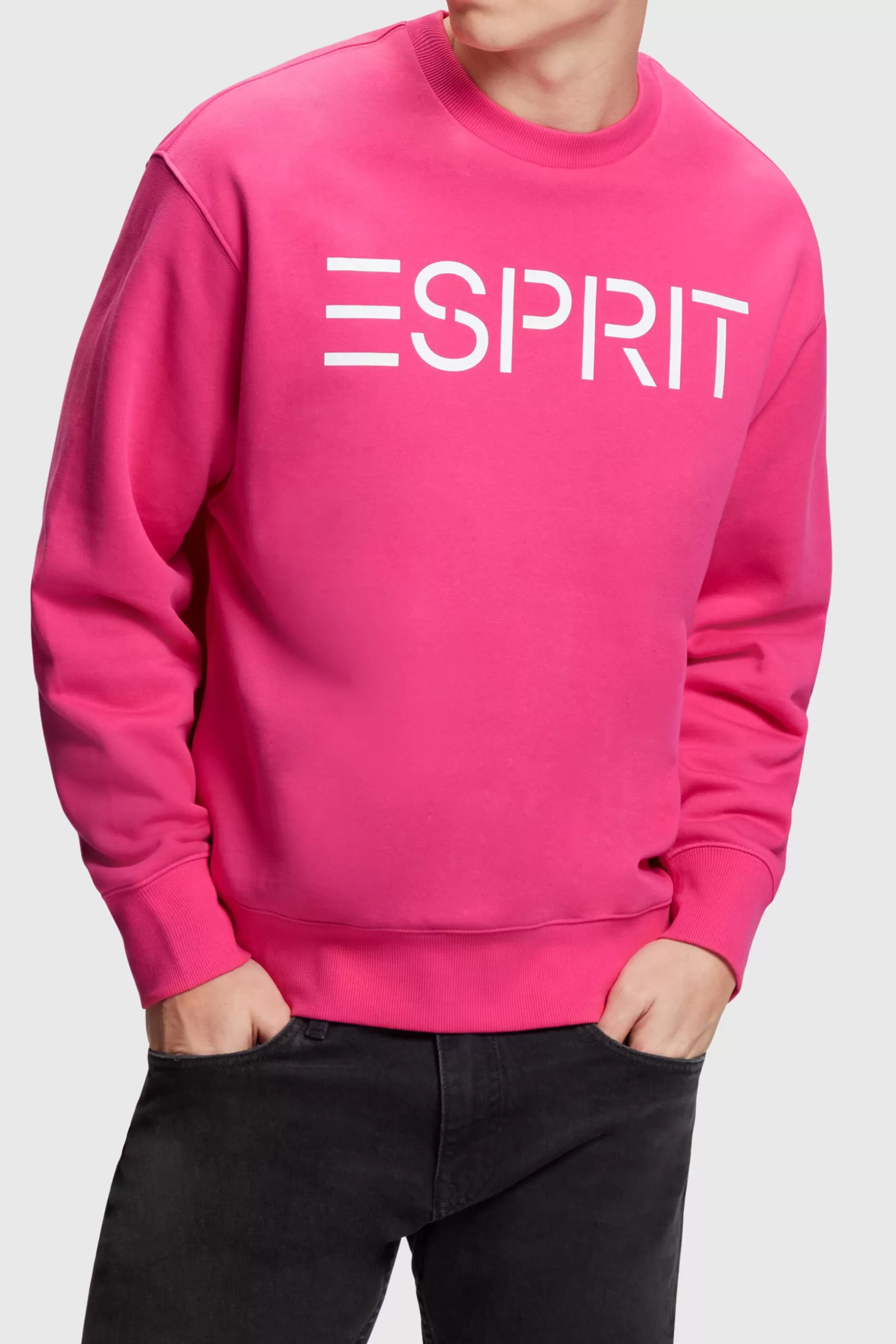 ESPRIT Logo sweatshirt at our Online Shop *Men Sweatshirts + Hoodies