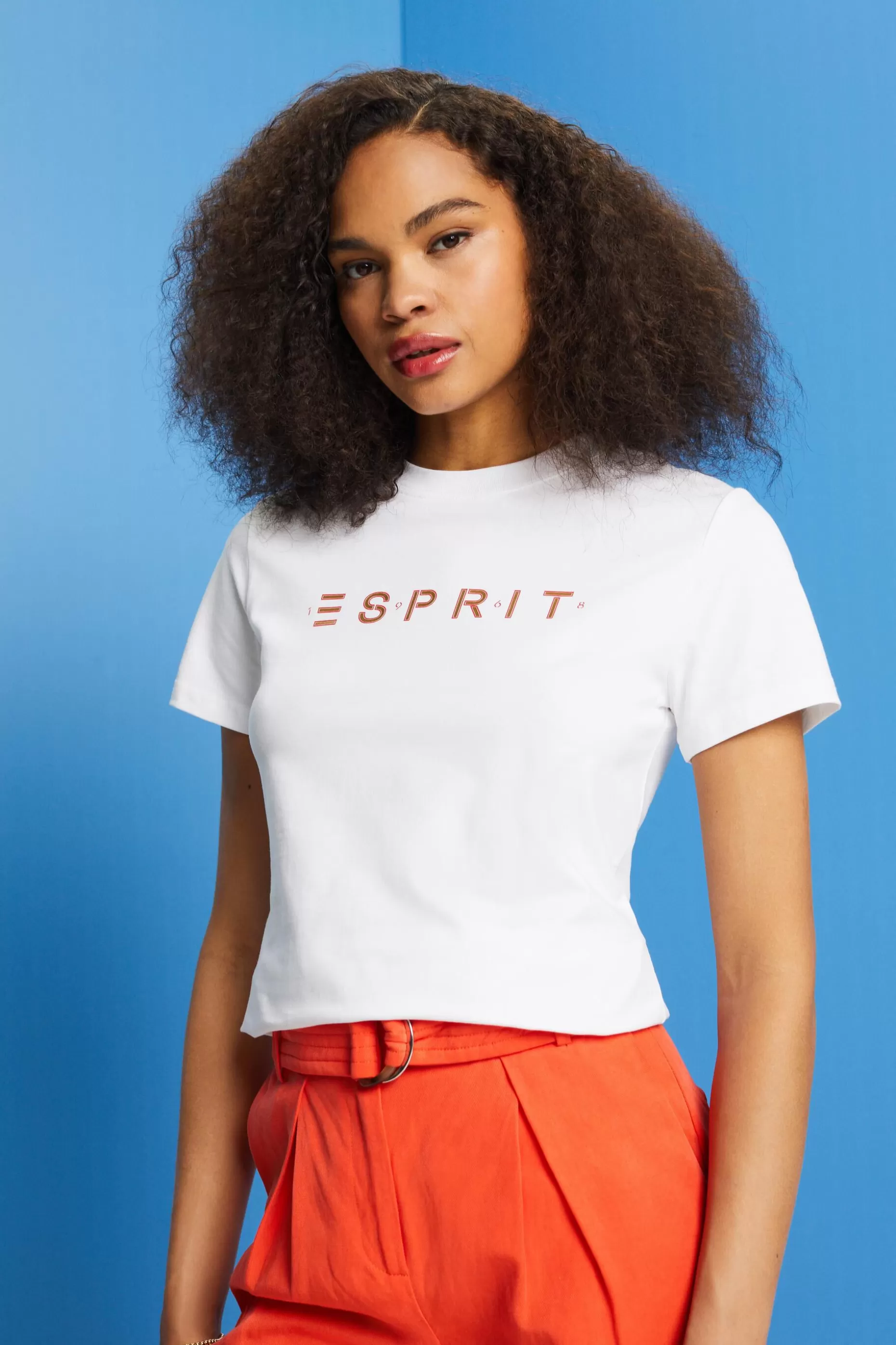 ESPRIT Logo t-shirt at our Online Shop *Women T-Shirts + Tops