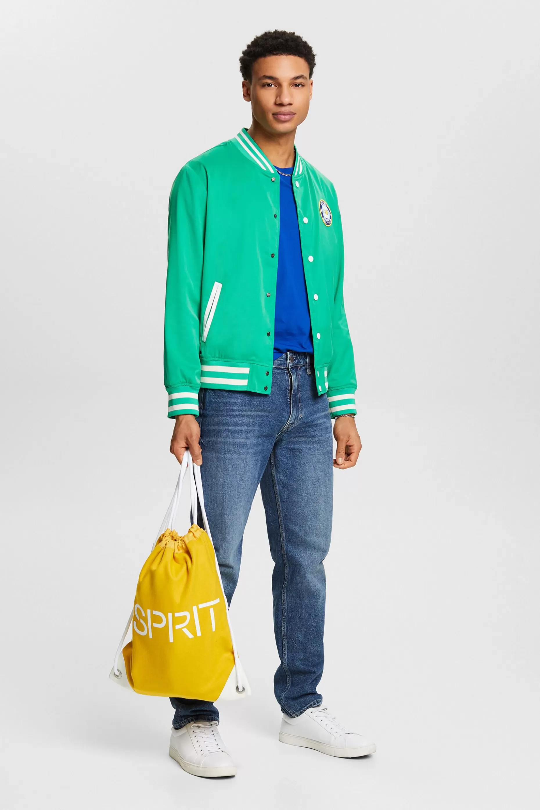 ESPRIT Logo Varsity Jacket at our Online Shop *Men Jackets + Coats