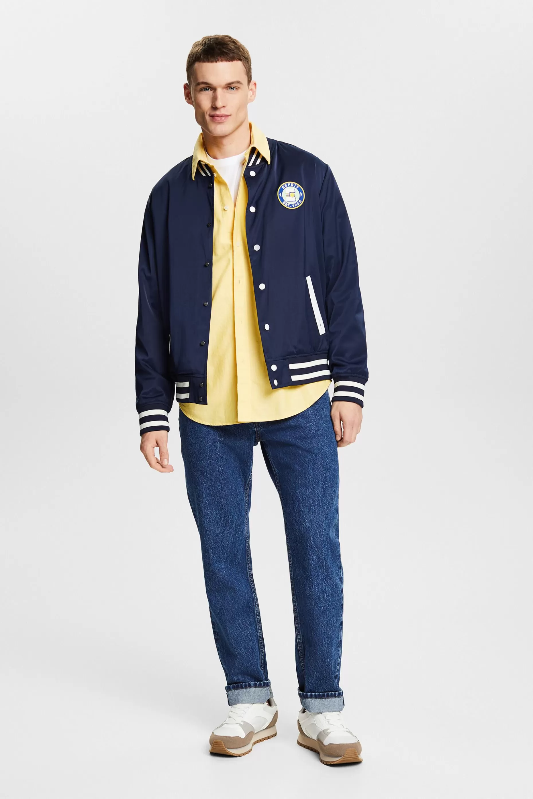 ESPRIT Logo Varsity Jacket at our Online Shop *Men The Spring Edit