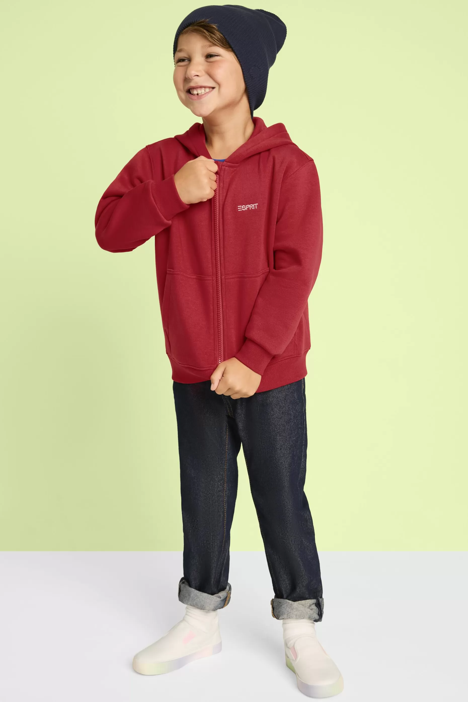 ESPRIT Logo Zip Up Hoodie at our Online Shop *Men Mini Me