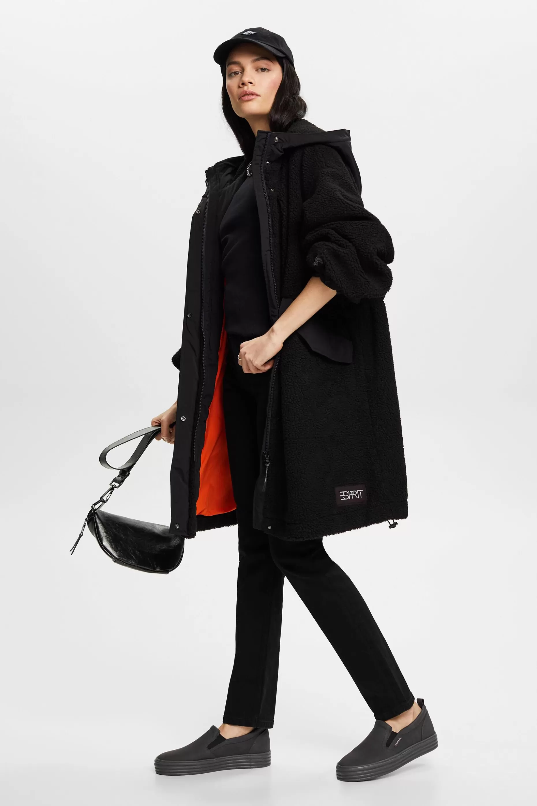 ESPRIT Long sherpa parka at our Online Shop * Sale Above $75+