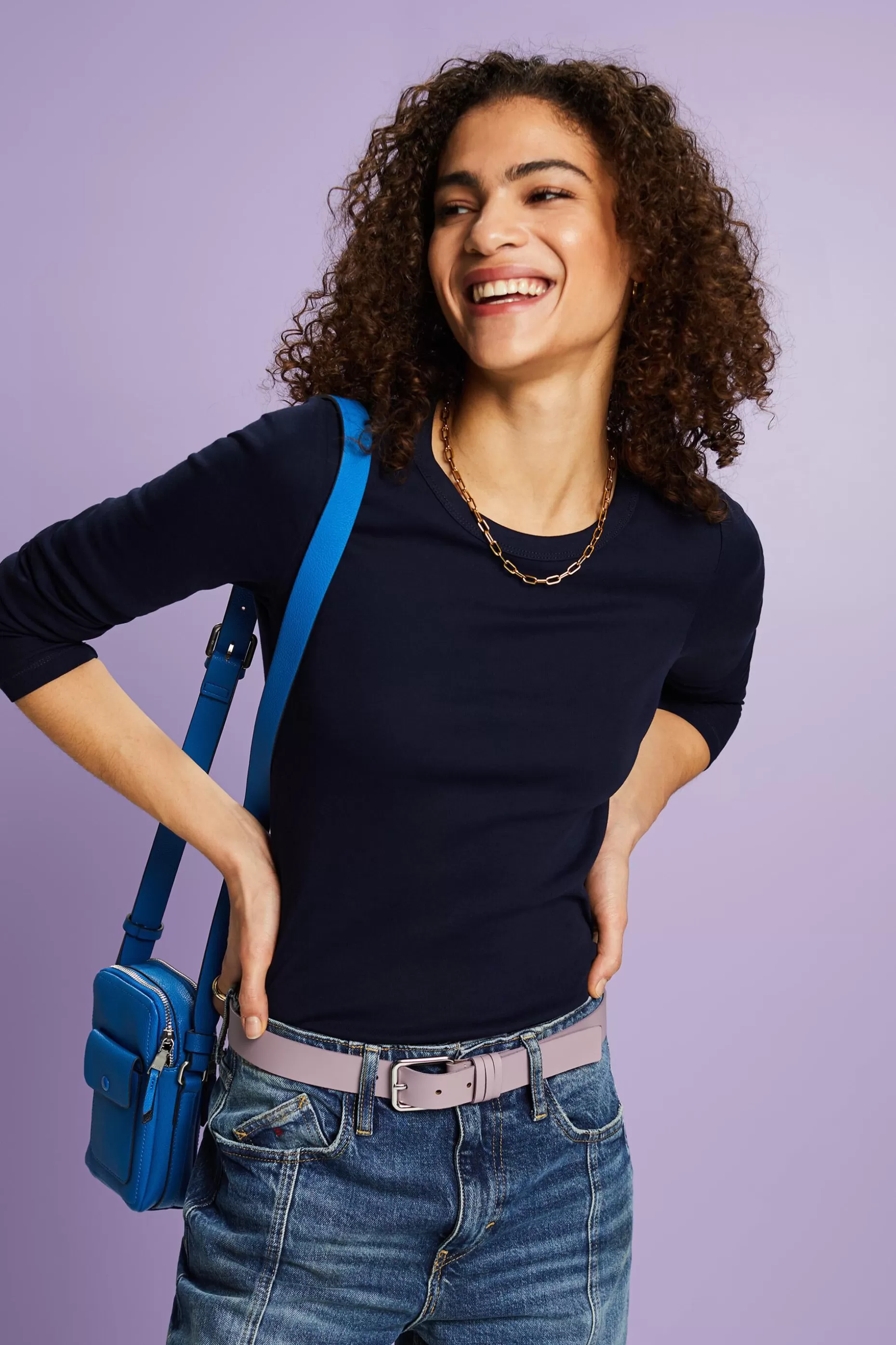 ESPRIT Long-Sleeve Cotton Jersey T-Shirt at our Online Shop *Women T-Shirts + Tops