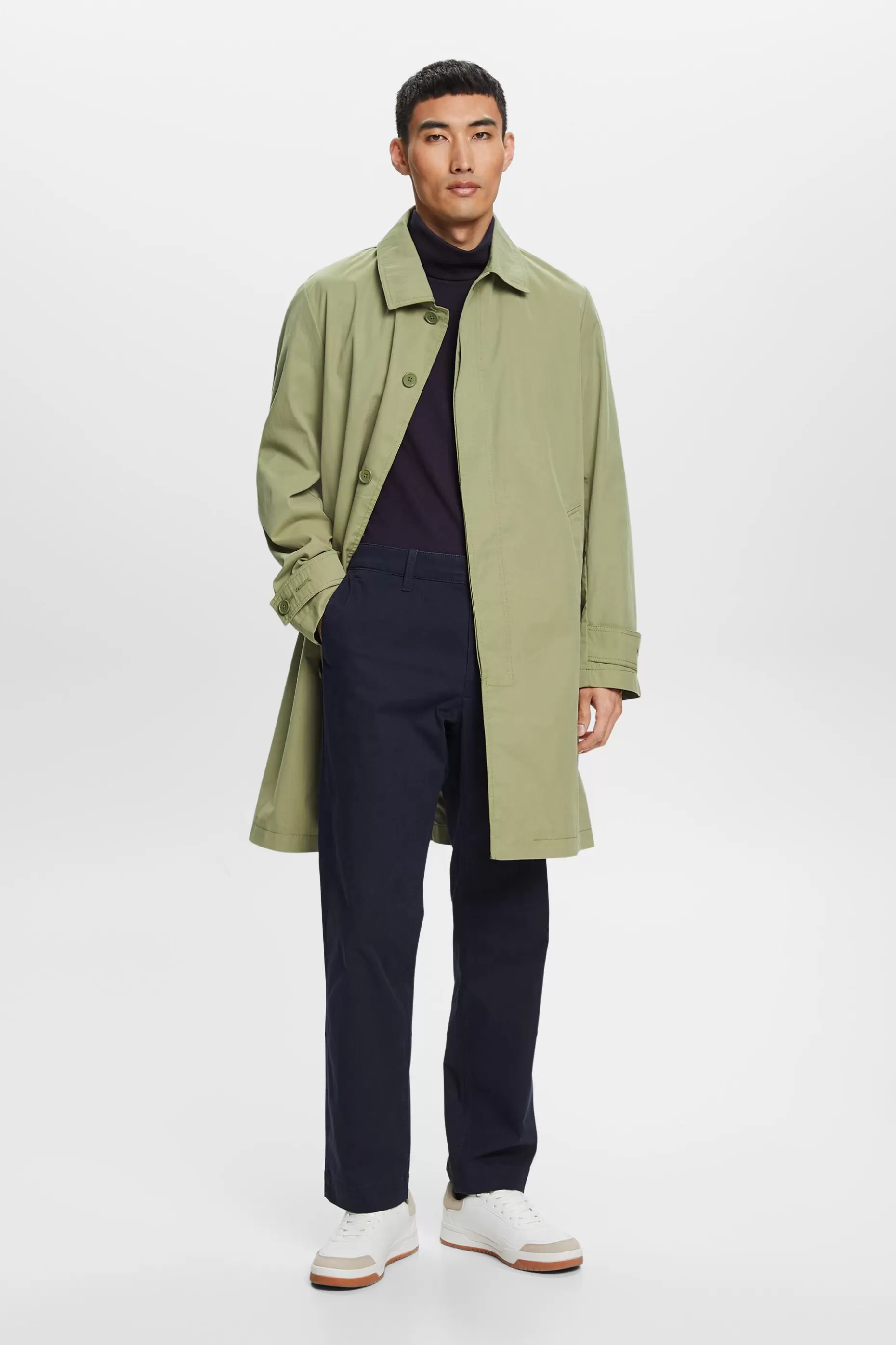 ESPRIT Long-Sleeve Cotton Turtleneck at our Online Shop *Men T-Shirts + Polos