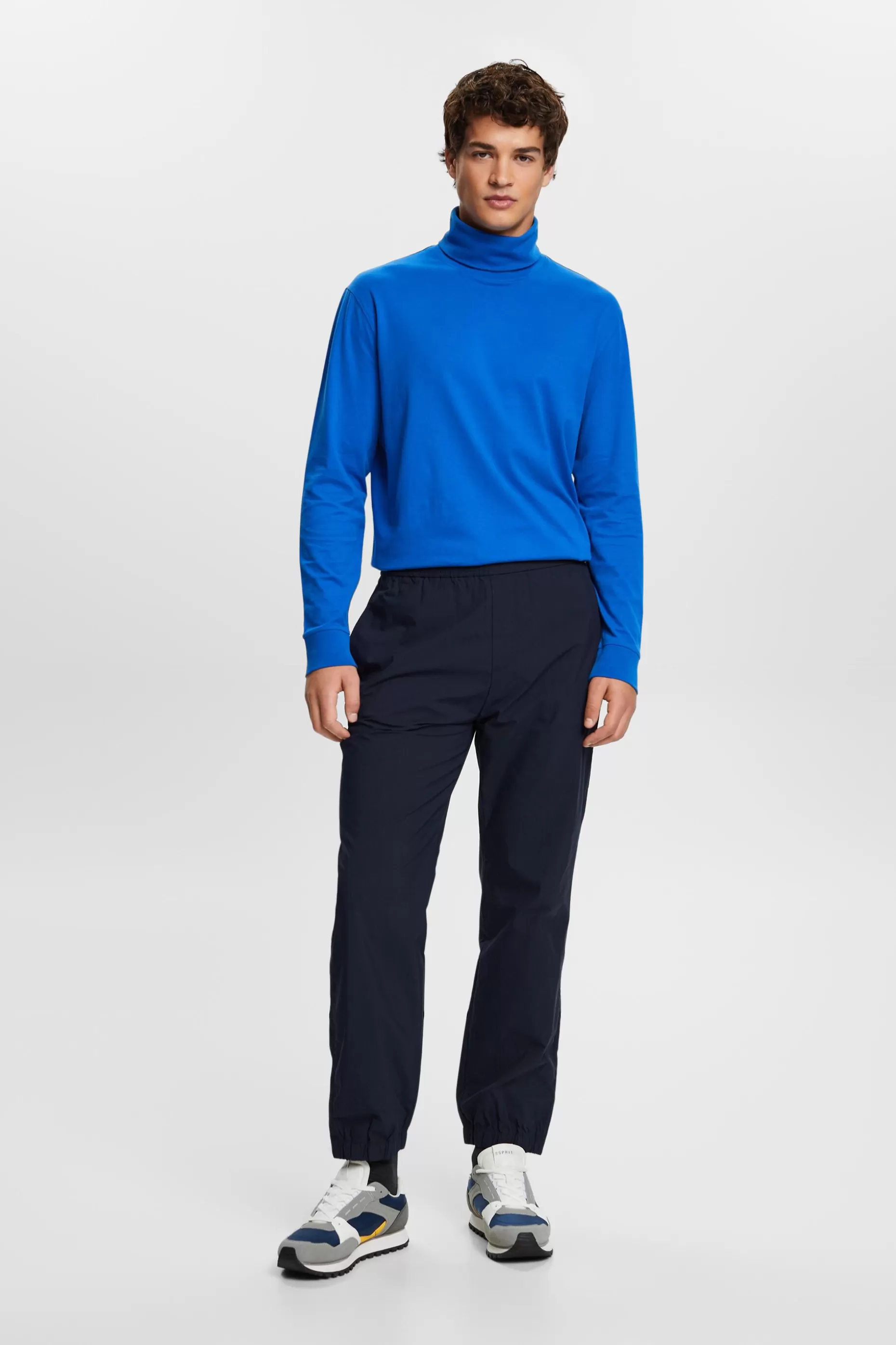 ESPRIT Long-Sleeve Cotton Turtleneck at our Online Shop *Men T-Shirts + Polos