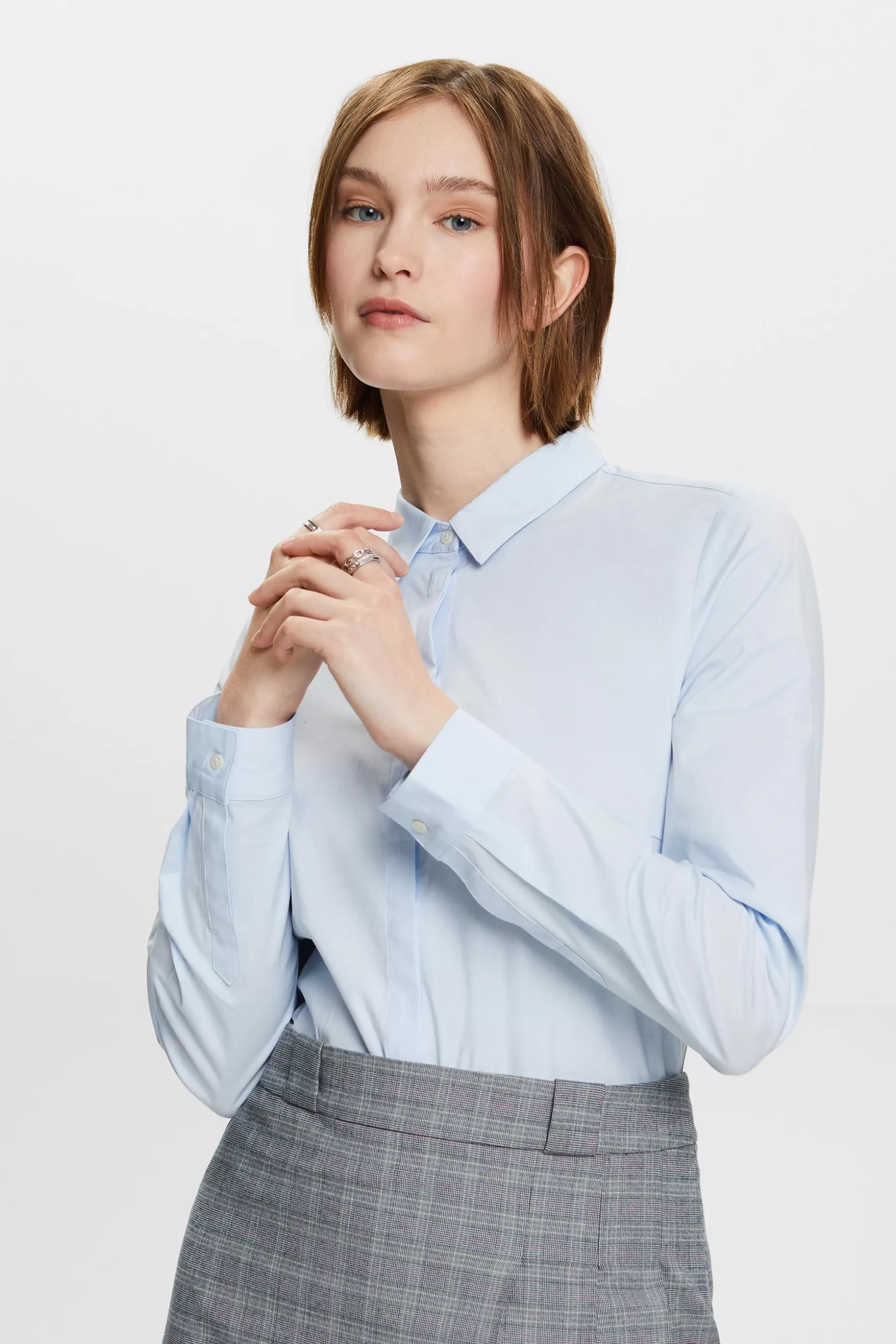 ESPRIT Long-Sleeve Poplin Shirt at our Online Shop *Women Shirts + Blouses