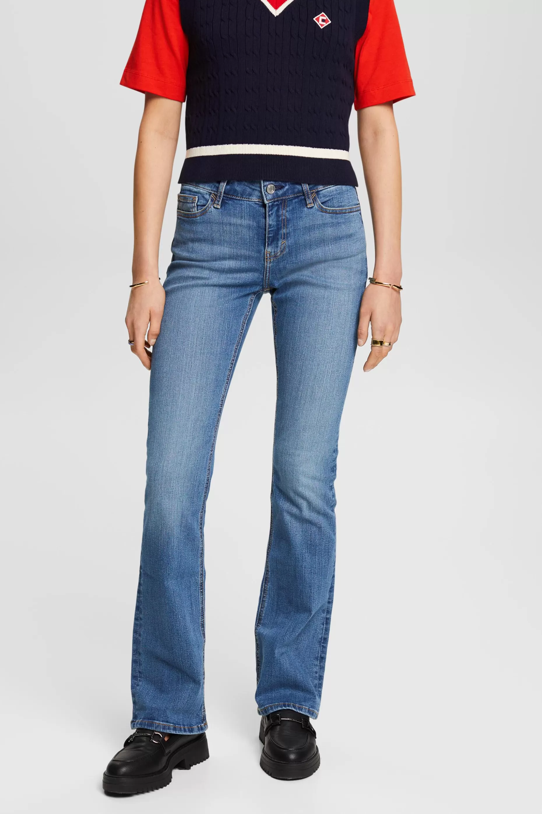 ESPRIT Low-Rise Bootcut Jeans at our Online Shop *Women Denim