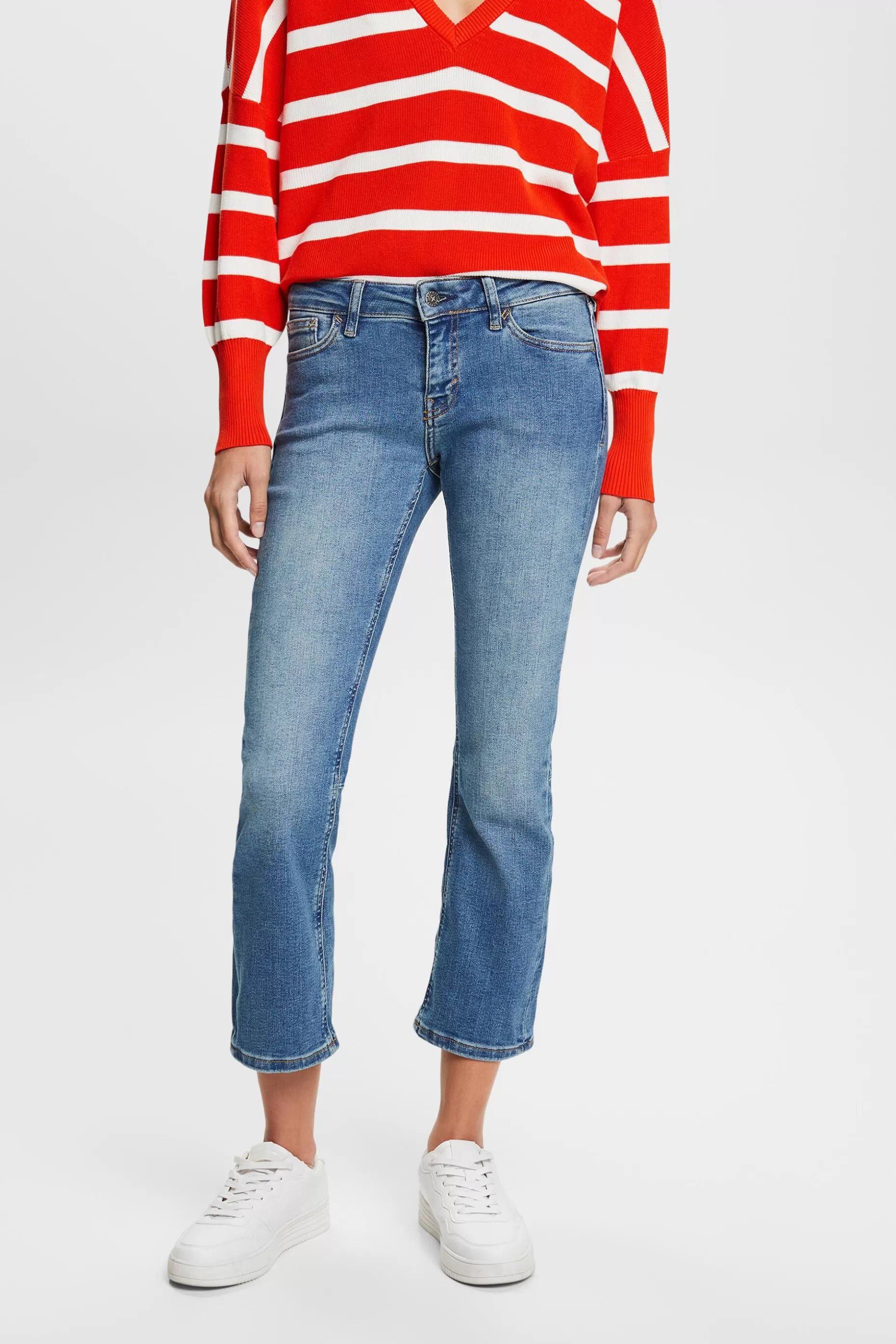 ESPRIT Low-Rise Cropped Flared Jeans at our Online Shop *Women Denim