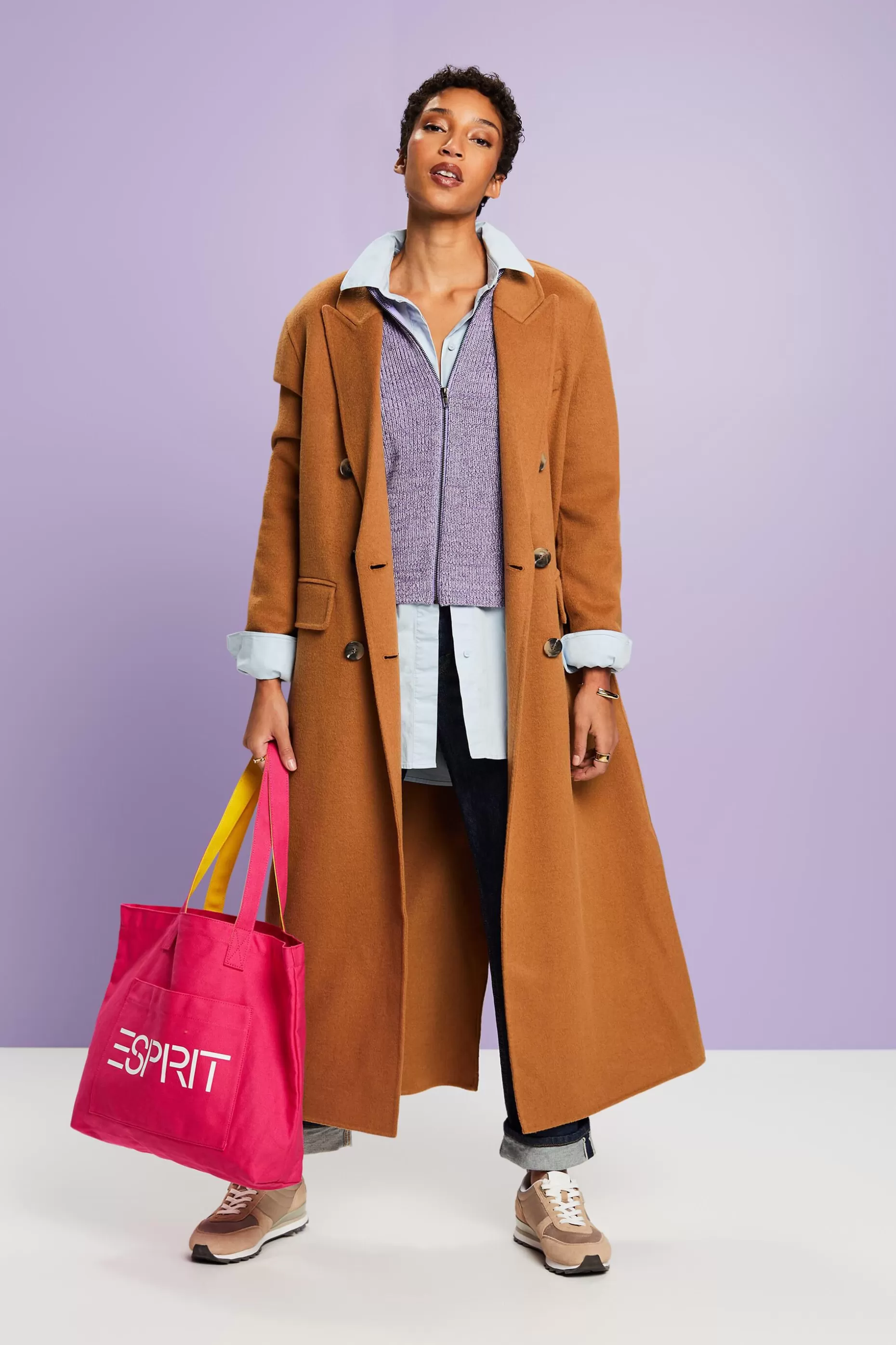 ESPRIT Marled Knit Zip-Up Cardigan at our Online Shop *Women Sweaters
