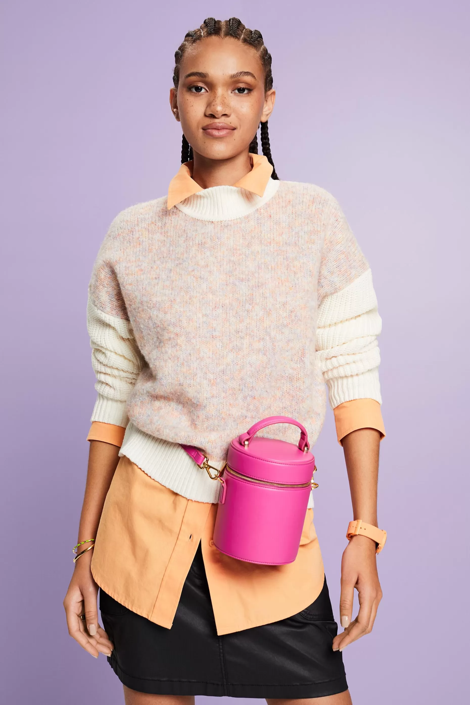 ESPRIT Marled Mockneck Sweater at our Online Shop *Women Sweaters