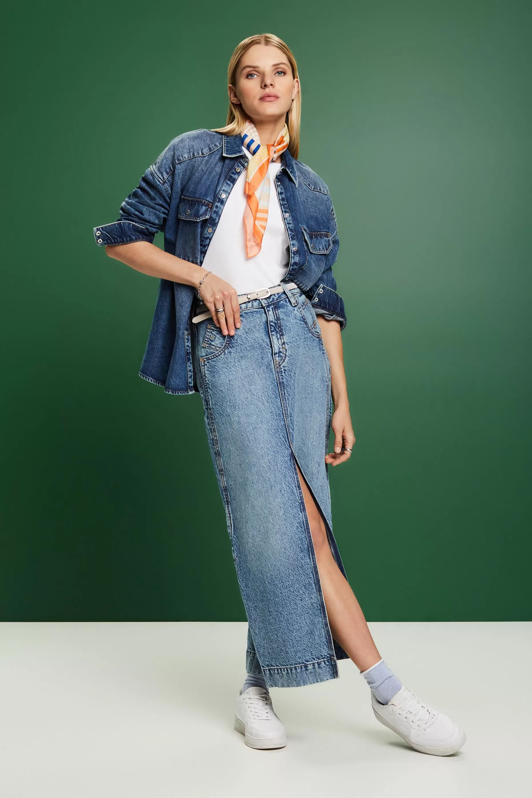 ESPRIT Maxi Denim Skirt at our Online Shop *Women Skirts + Shorts