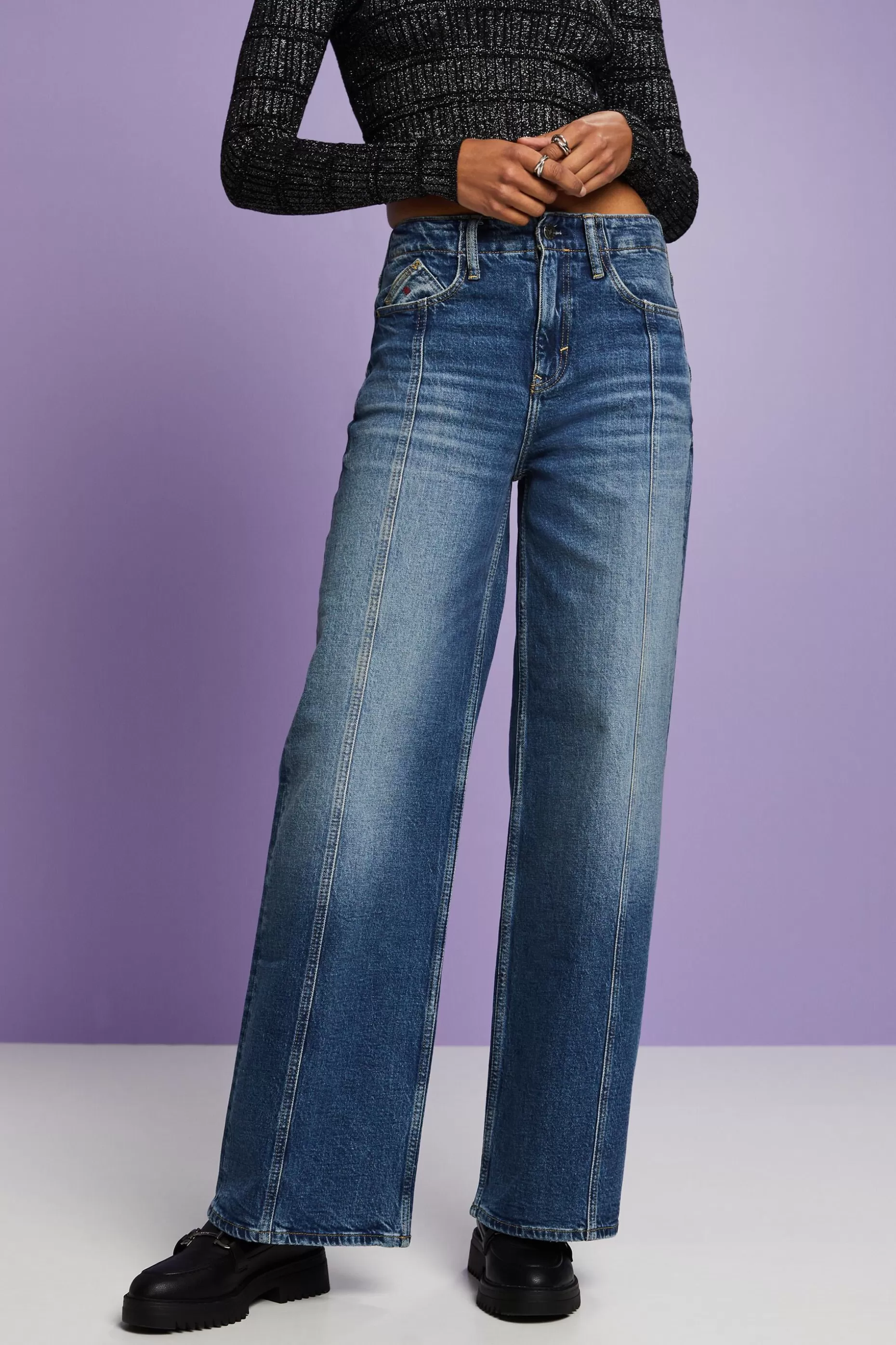 ESPRIT Medium-Rise Wide-Leg Retro Jean at our Online Shop *Women Denim