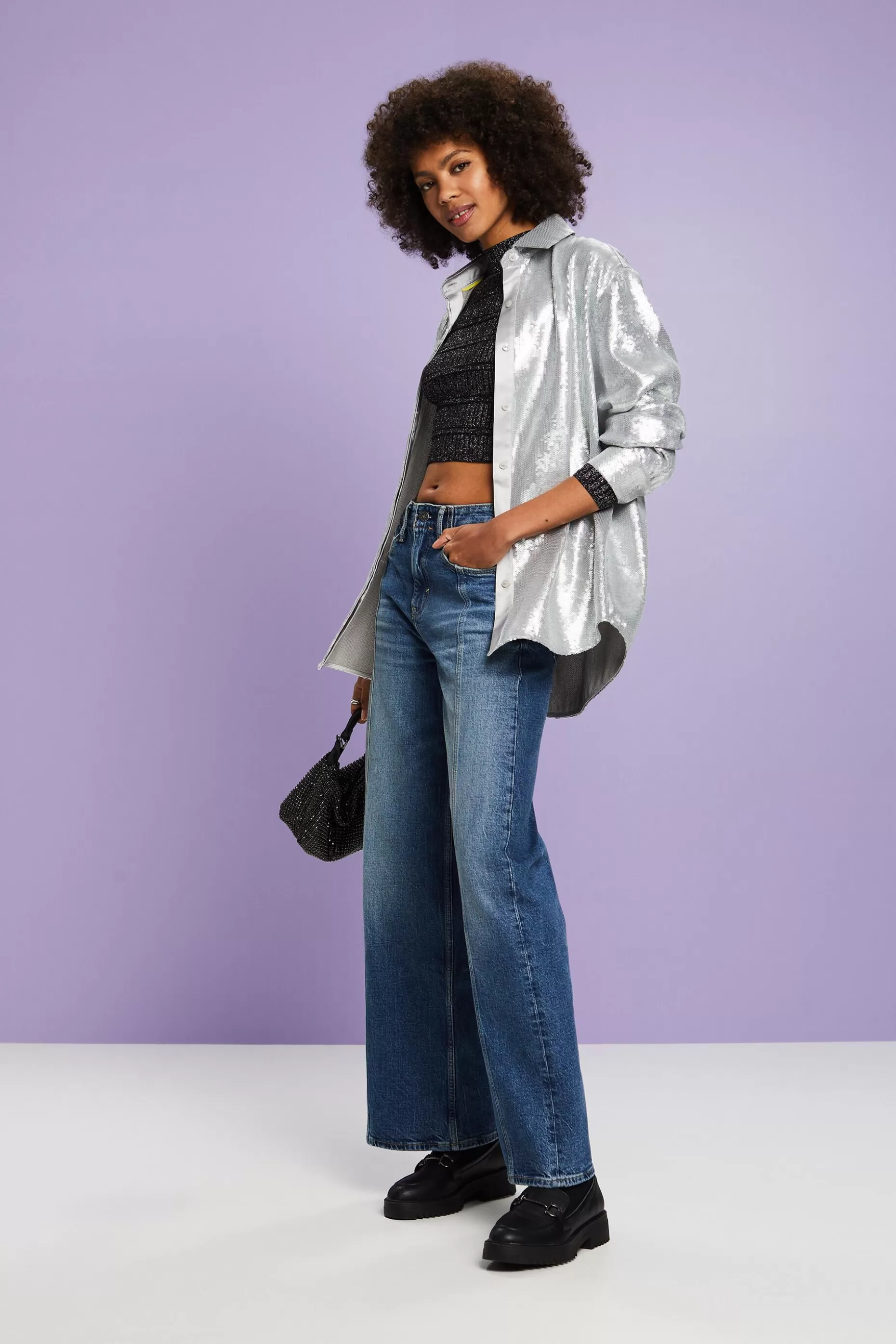 ESPRIT Medium-Rise Wide-Leg Retro Jean at our Online Shop *Women Denim