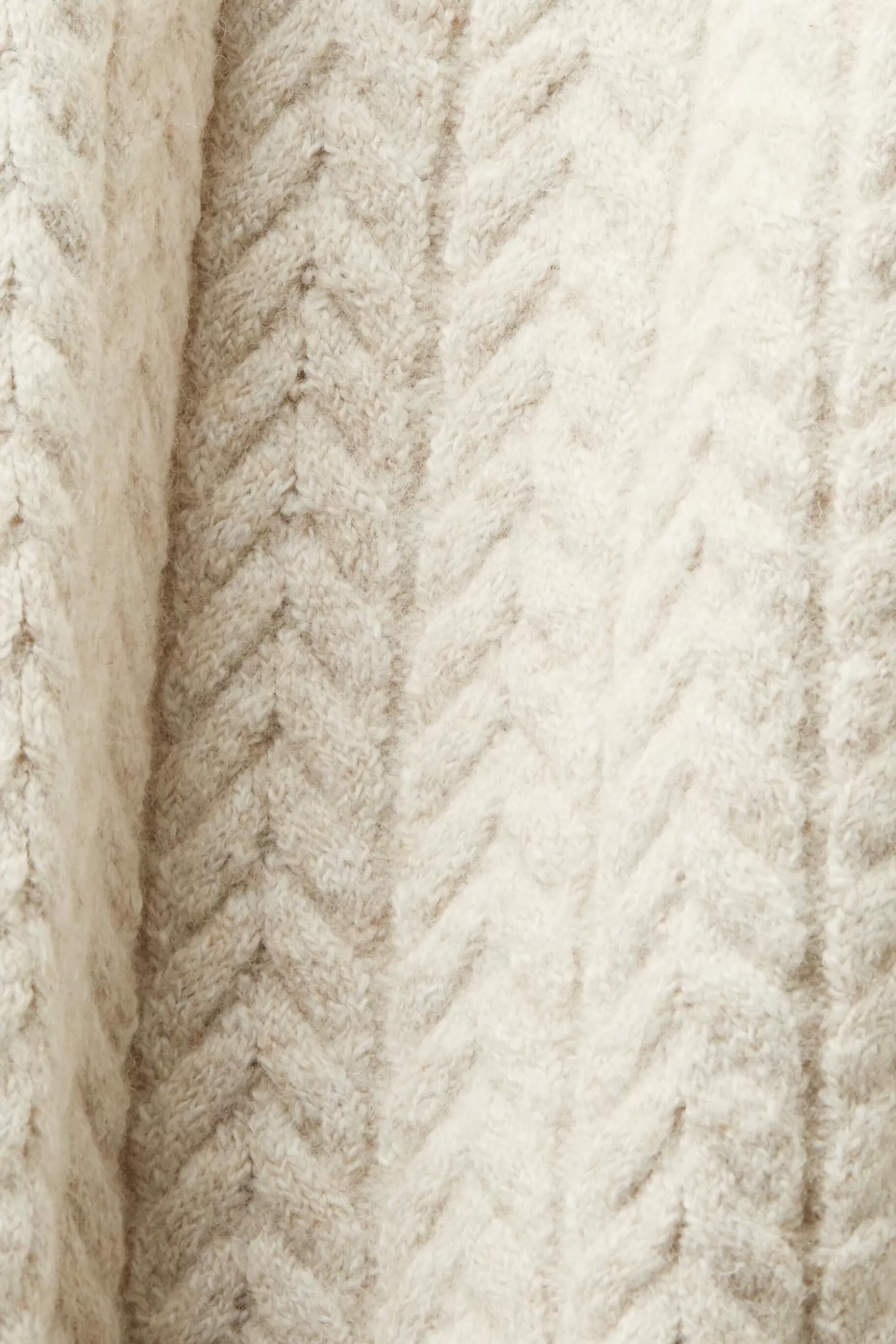 ESPRIT Melange Cable Knit Crewneck Sweater at our Online Shop *Men Sweaters