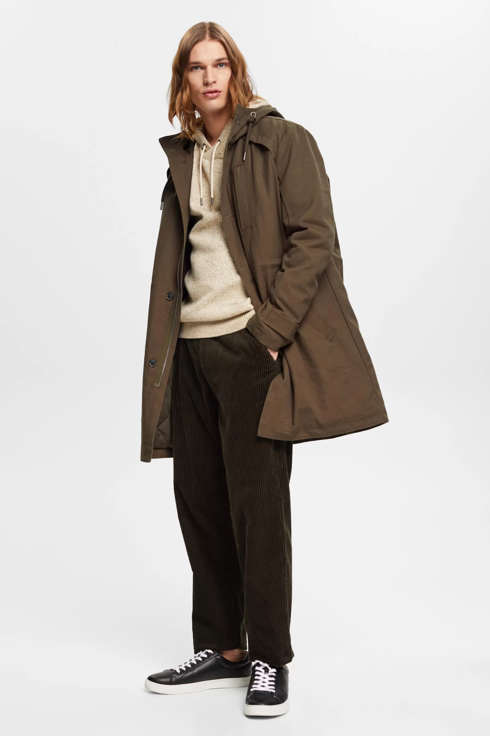 ESPRIT Melange Knit Hoodie at our Online Shop *Men Sweaters