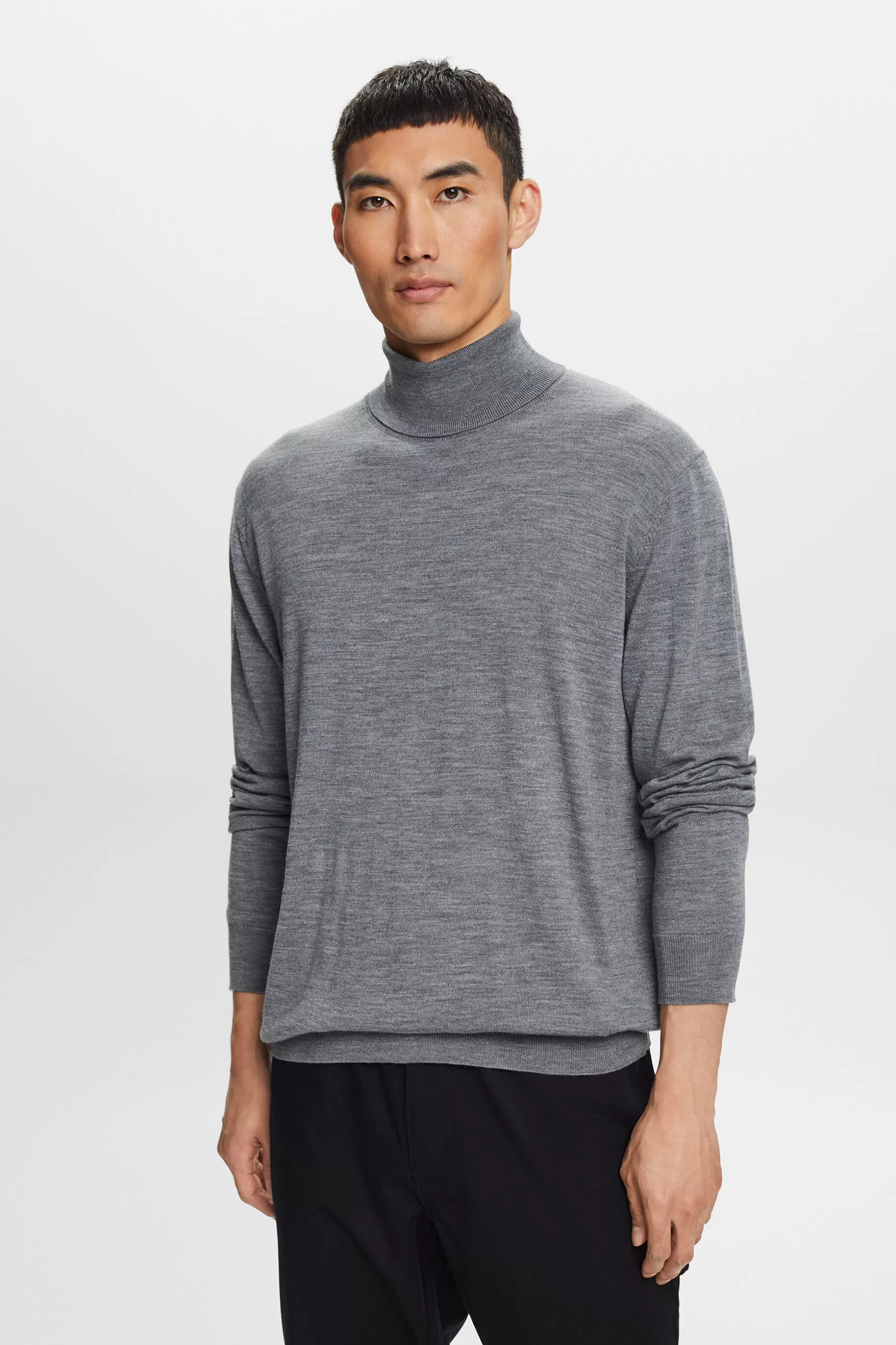 ESPRIT Merino Wool Turtleneck Sweater at our Online Shop *Men Sweaters