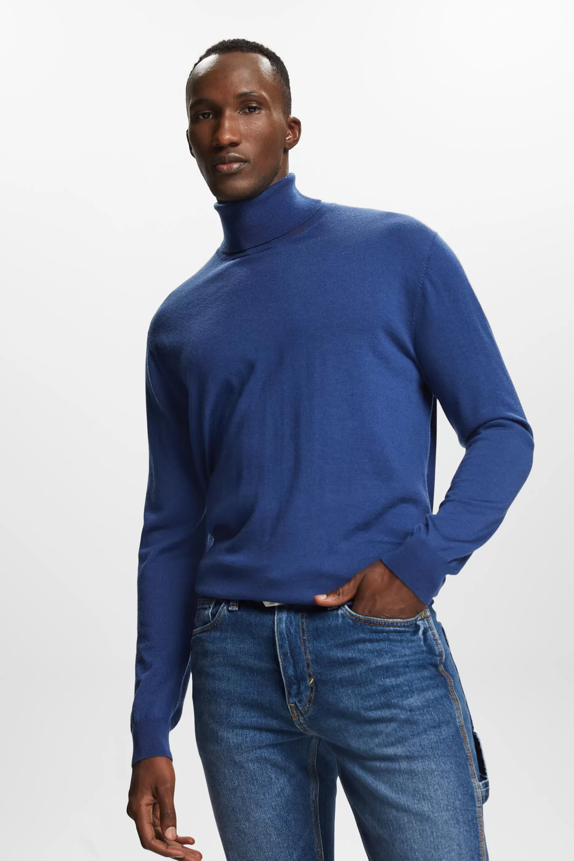 ESPRIT Merino Wool Turtleneck Sweater at our Online Shop *Men Sweaters