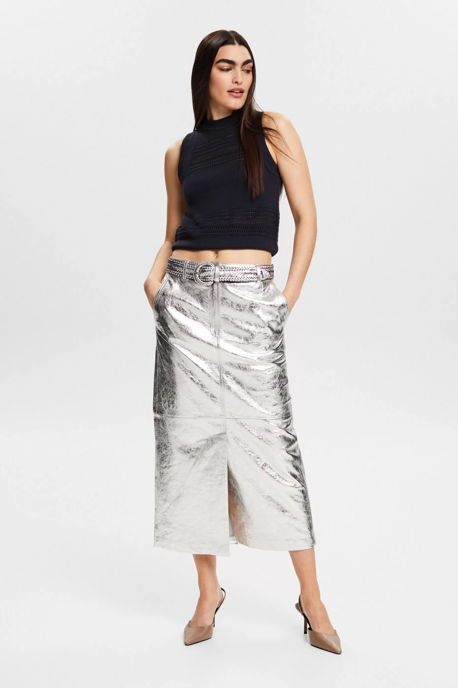 ESPRIT Mesh Sleeveless Sweater at our Online Shop *Women Sweaters