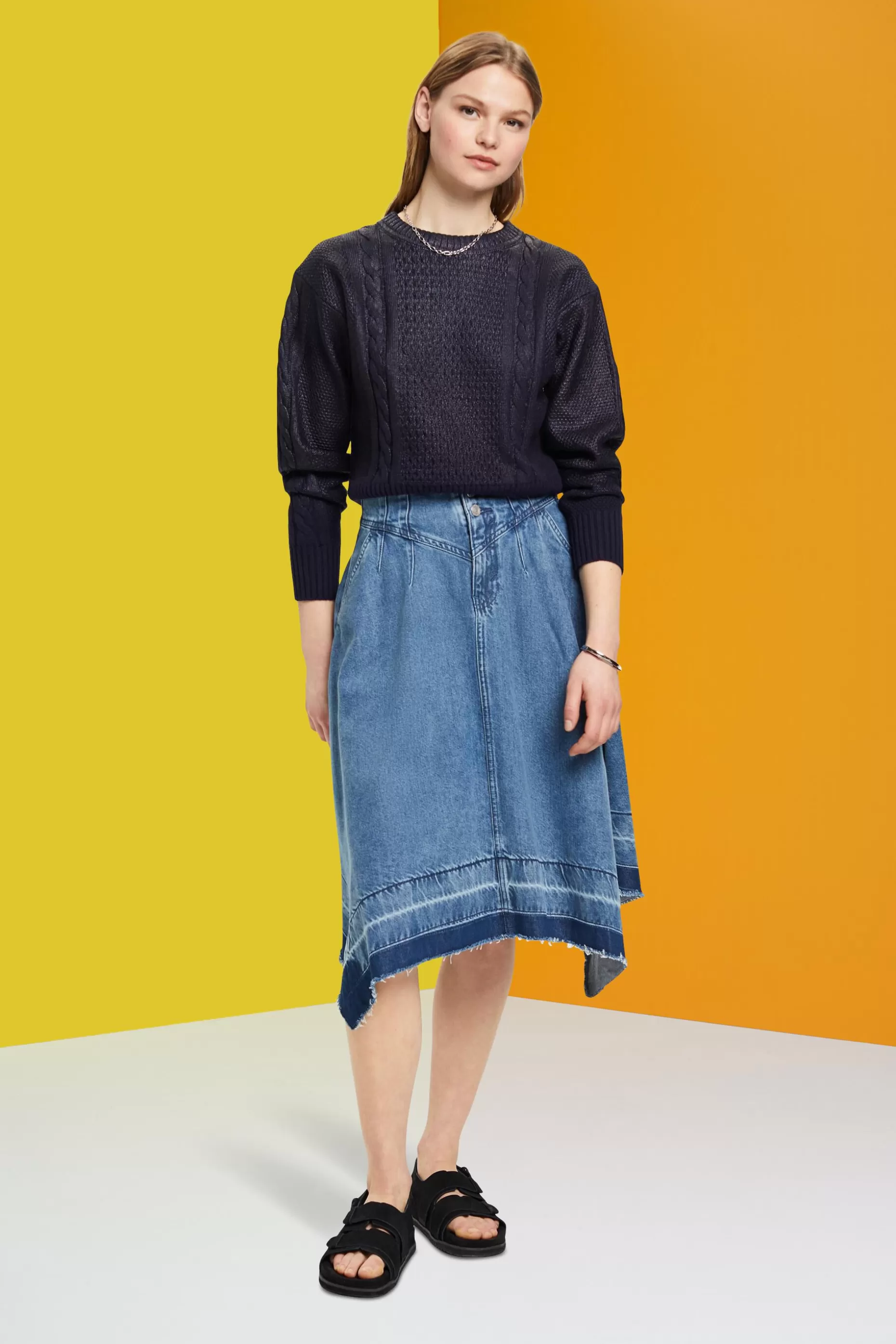 ESPRIT Metallic cable knit jumper at our Online Shop *Women Sweaters