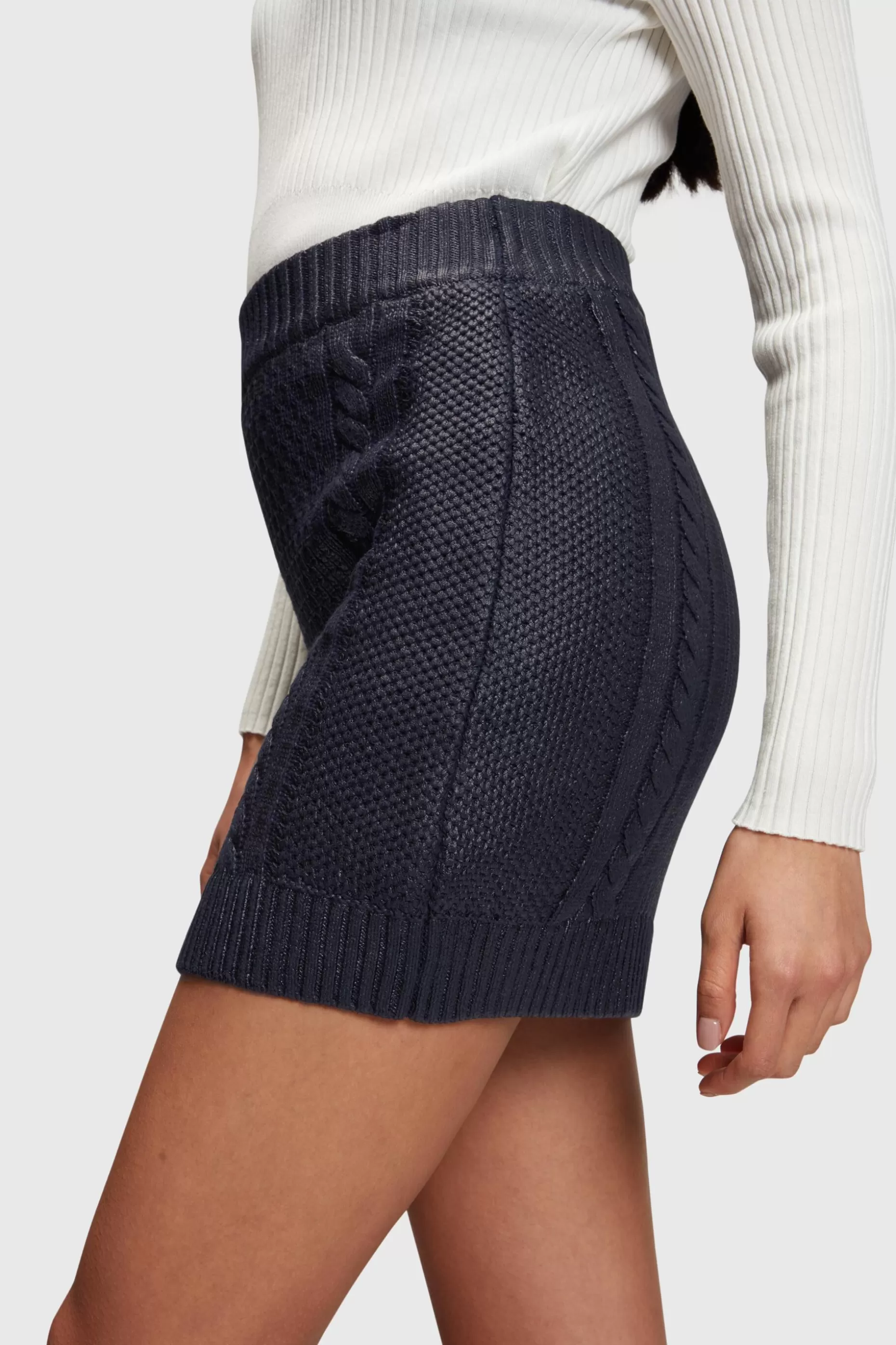 ESPRIT Metallic cable knit mini skirt at our Online Shop *Women Skirts + Shorts