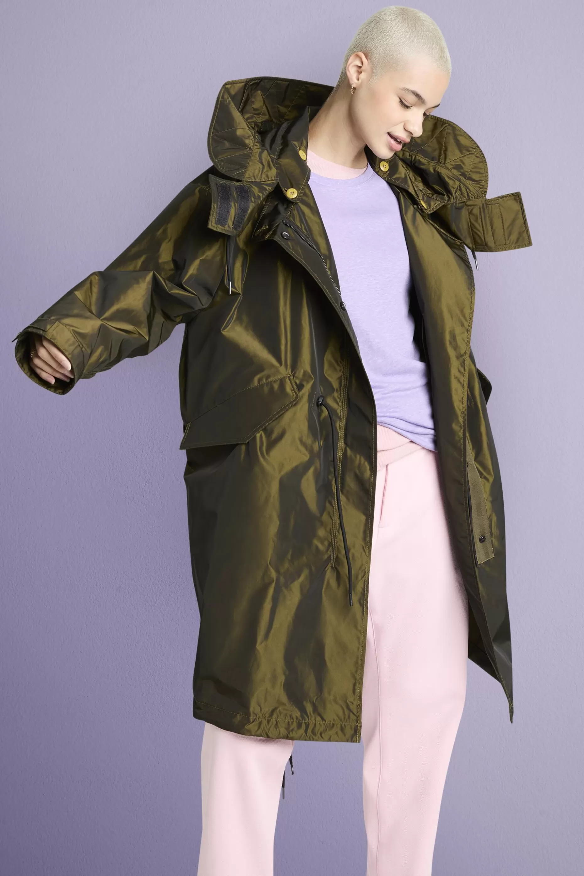 ESPRIT Metallic Hooded Parka at our Online Shop *Women Jackets + Coats