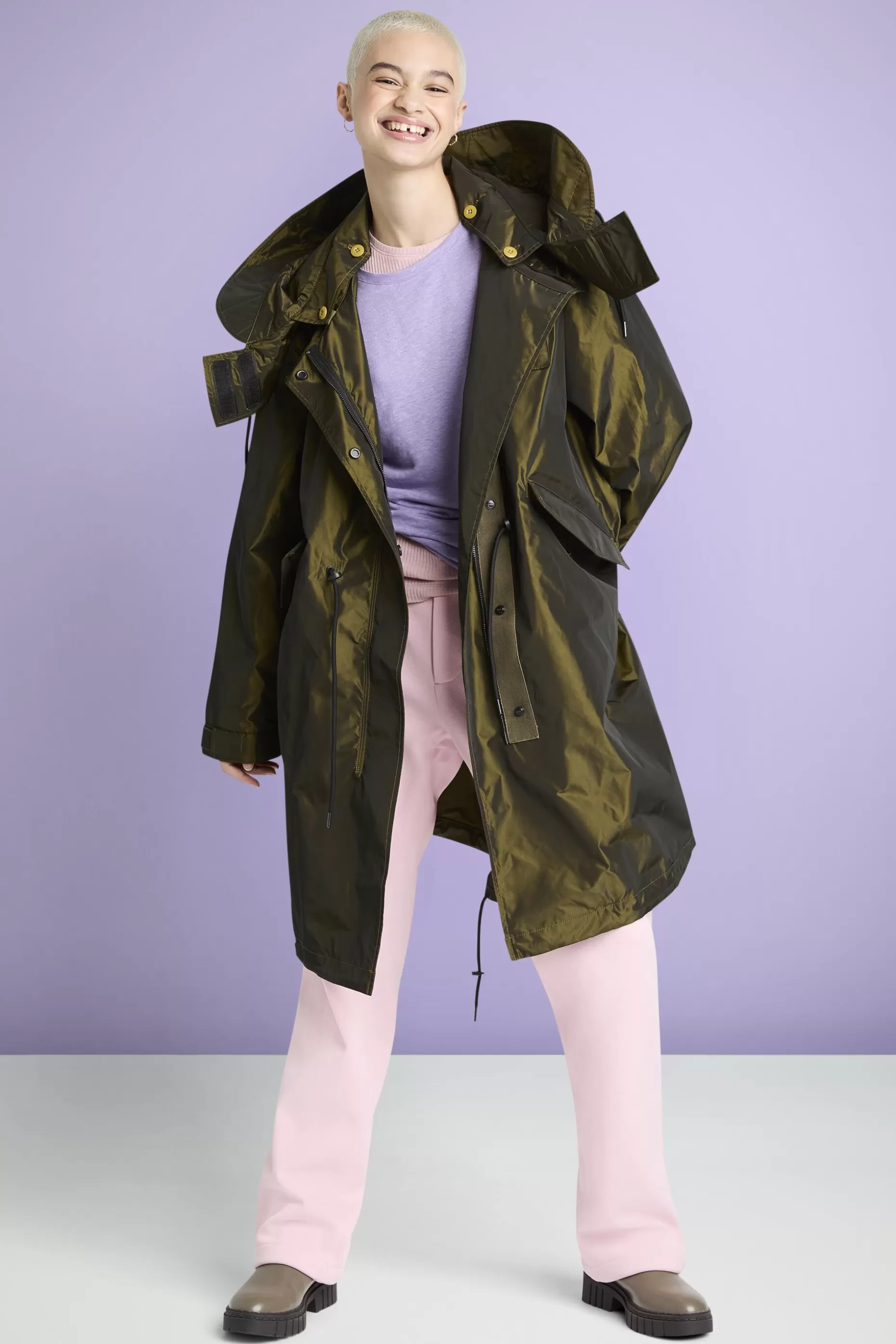 ESPRIT Metallic Hooded Parka at our Online Shop *Women Jackets + Coats