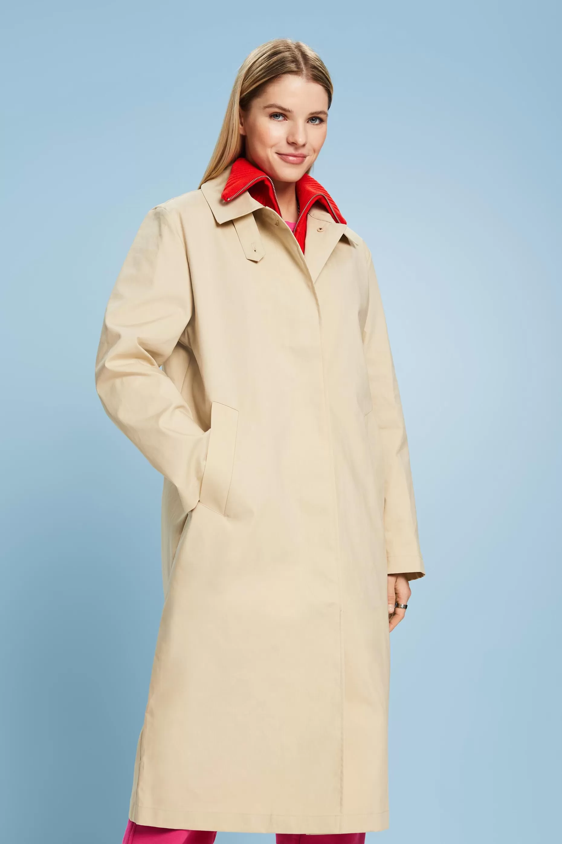 ESPRIT Midi Car Coat at our Online Shop *Women Jackets + Coats