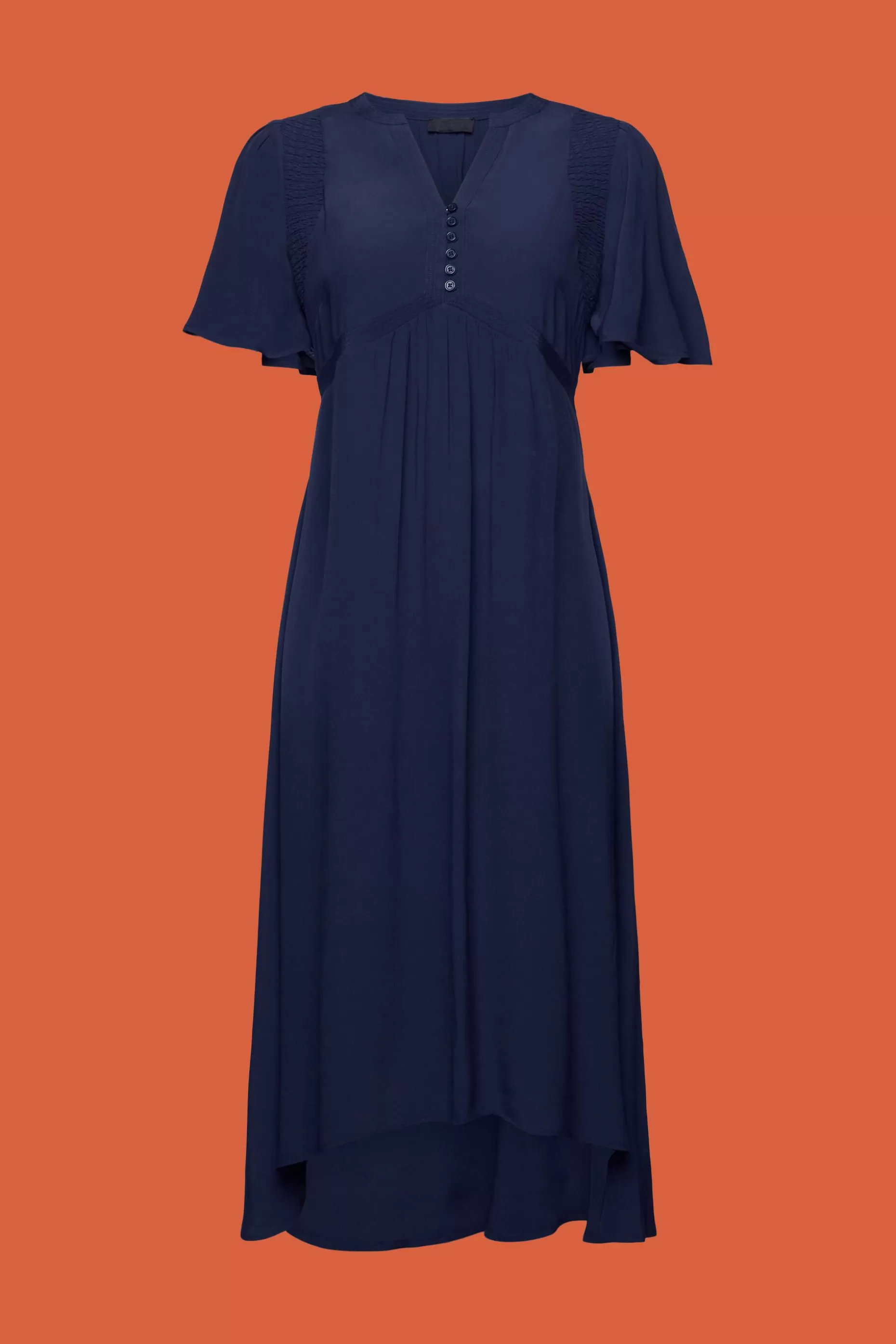 ESPRIT Midi dress with a fixed tie belt at our Online Shop *Women Dresses + Jumpsuits