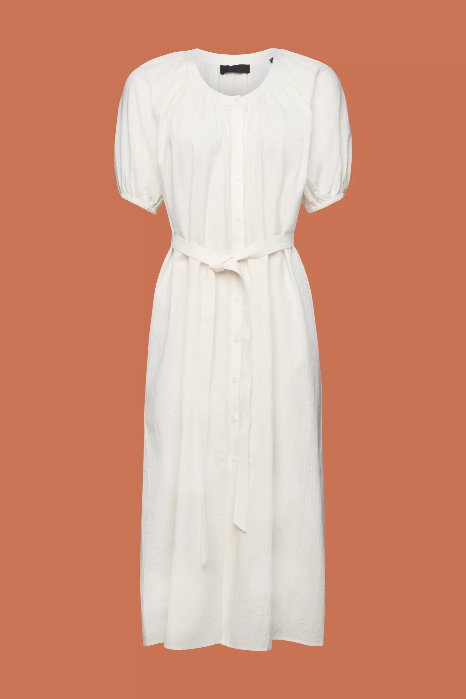 ESPRIT Midi shirt dress with a tie belt, cotton blend at our Online Shop * Sale Above $75+